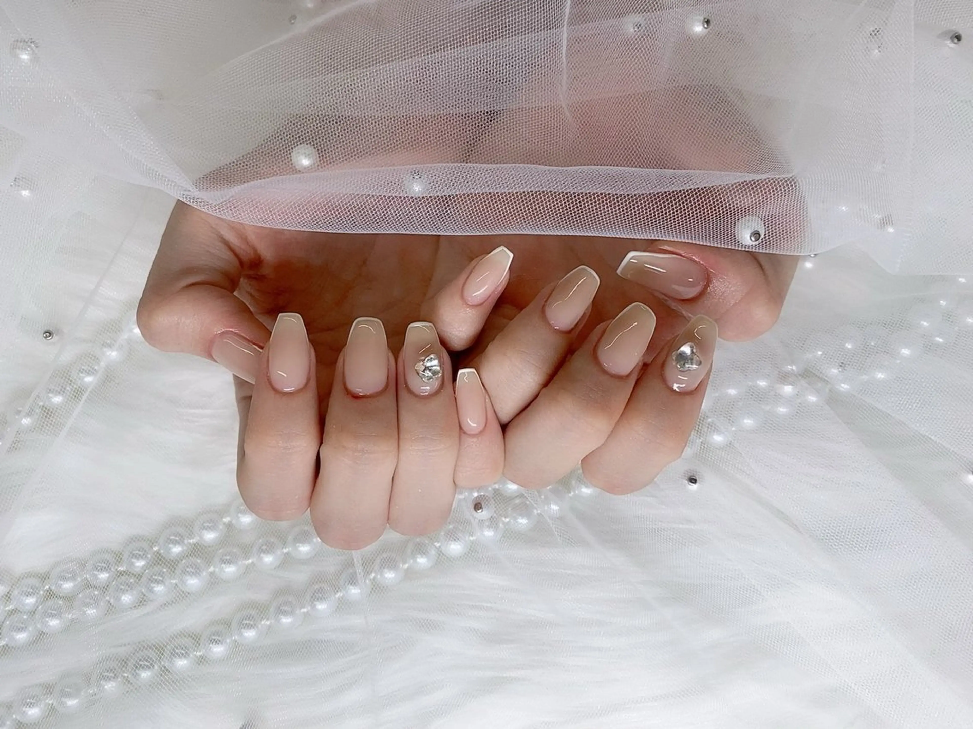 ネイル シンプルネイル ETERNA Nail 銀座店【パラジェル/フィルイン/チップ長さだし/マグネット/ニュアンス】所属・ア カリのネイルデザイン