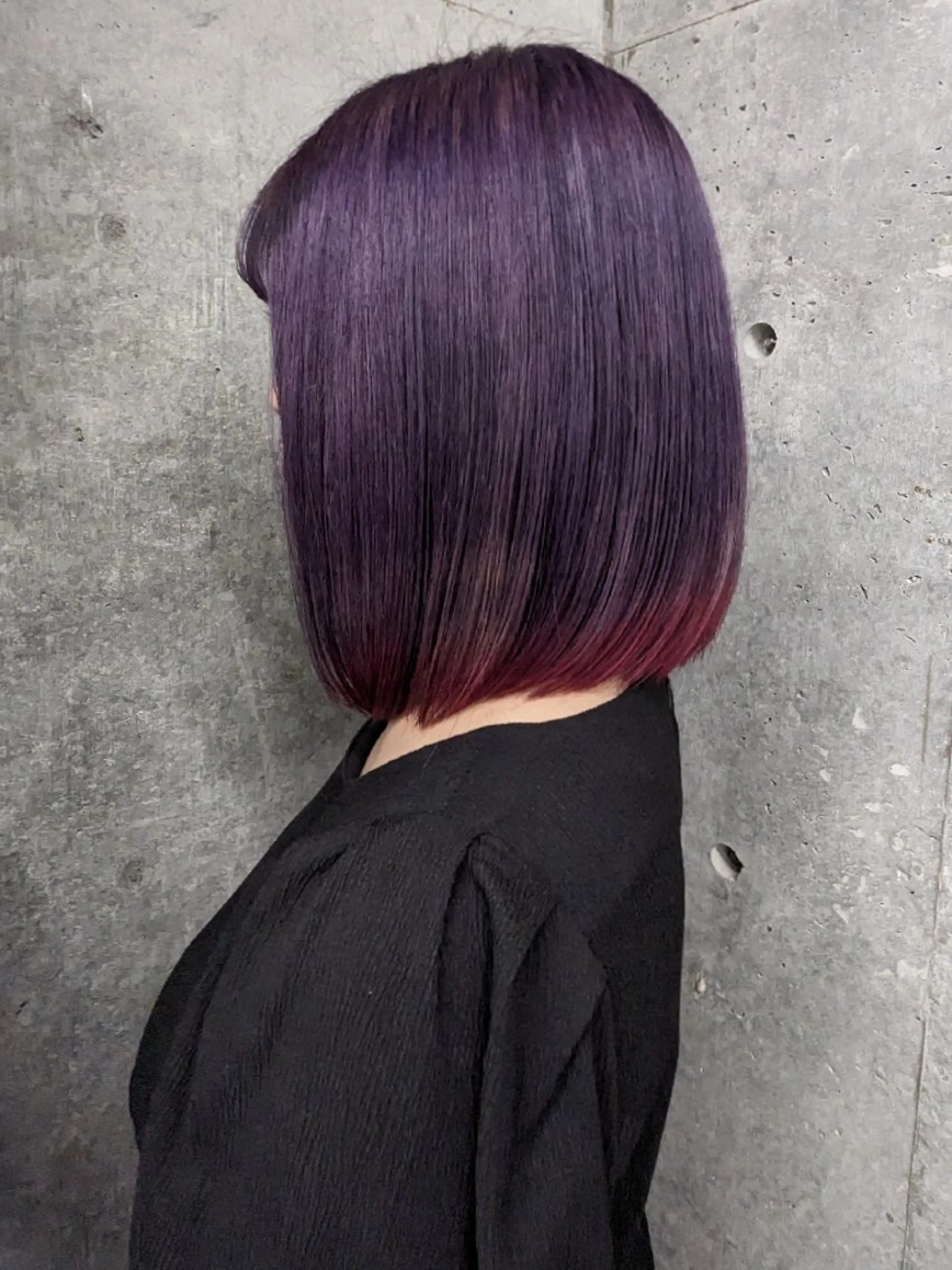 カラー ミディアム 推しカラー🦉にじさ んじカラー🌈🕒✨のヘアスタイル