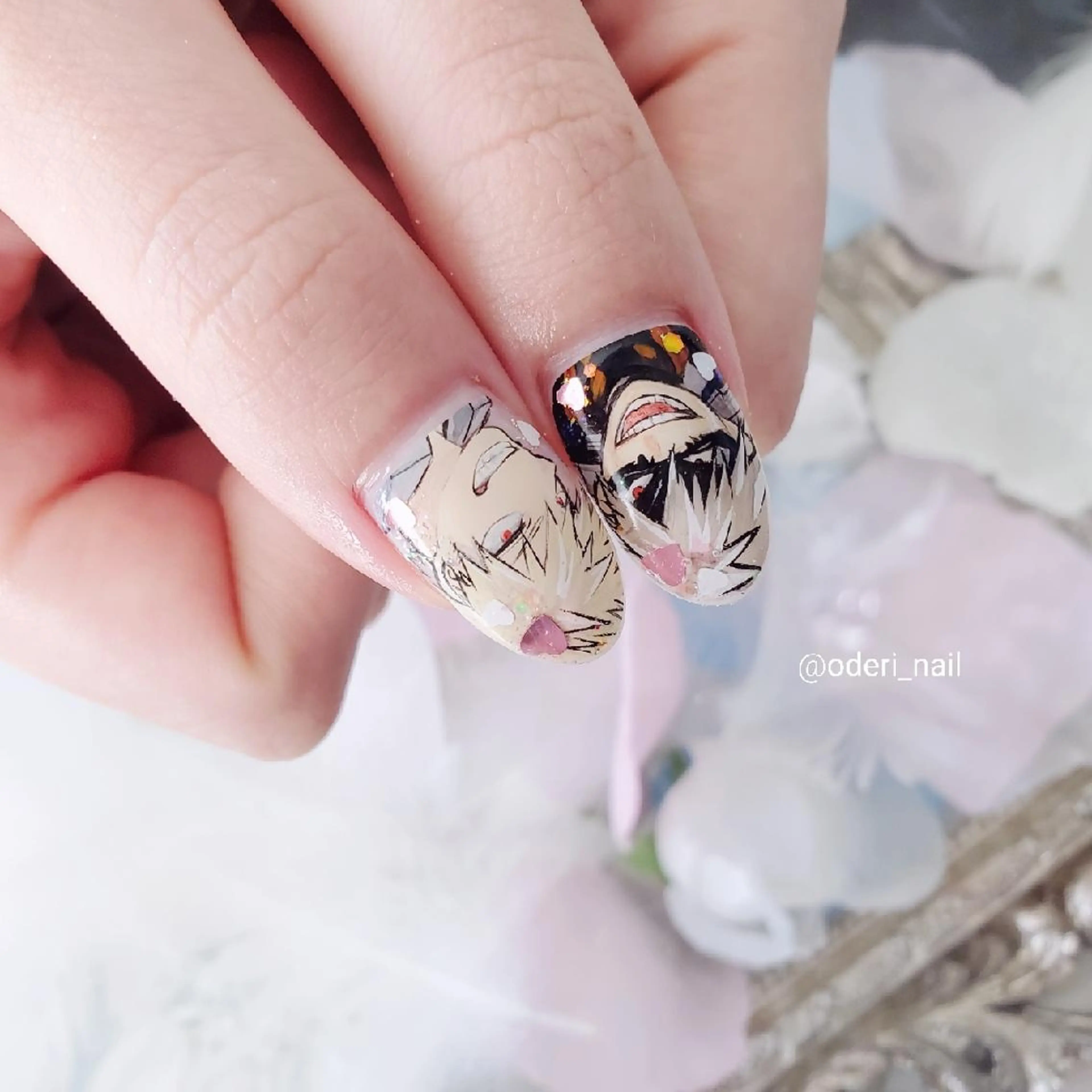 ネイル アートネイル ジェルネイル おで@ oderi_nailのネイルデザイン