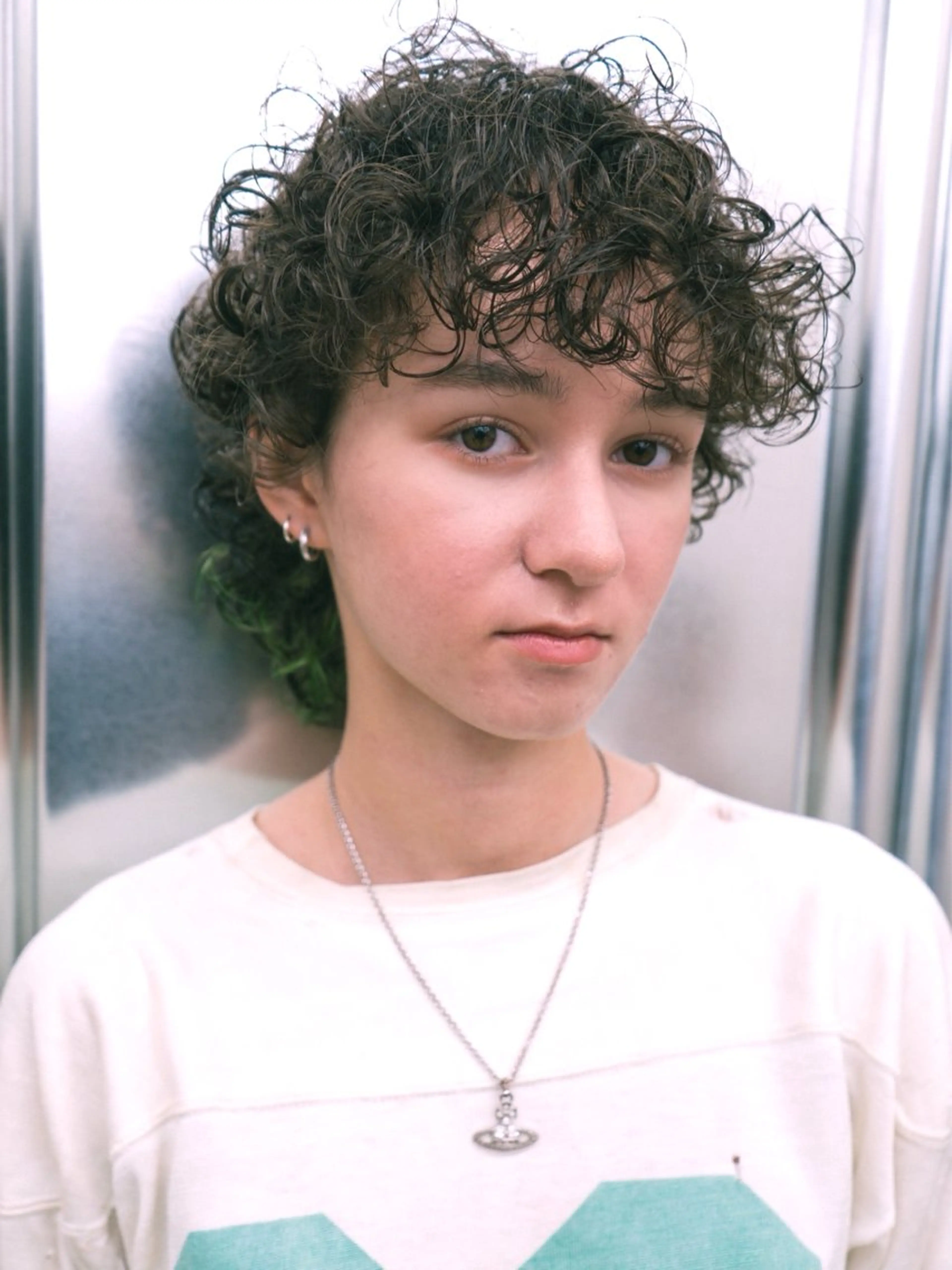 ショート カラー パーマ 渡邉 悠斗のヘアスタイル