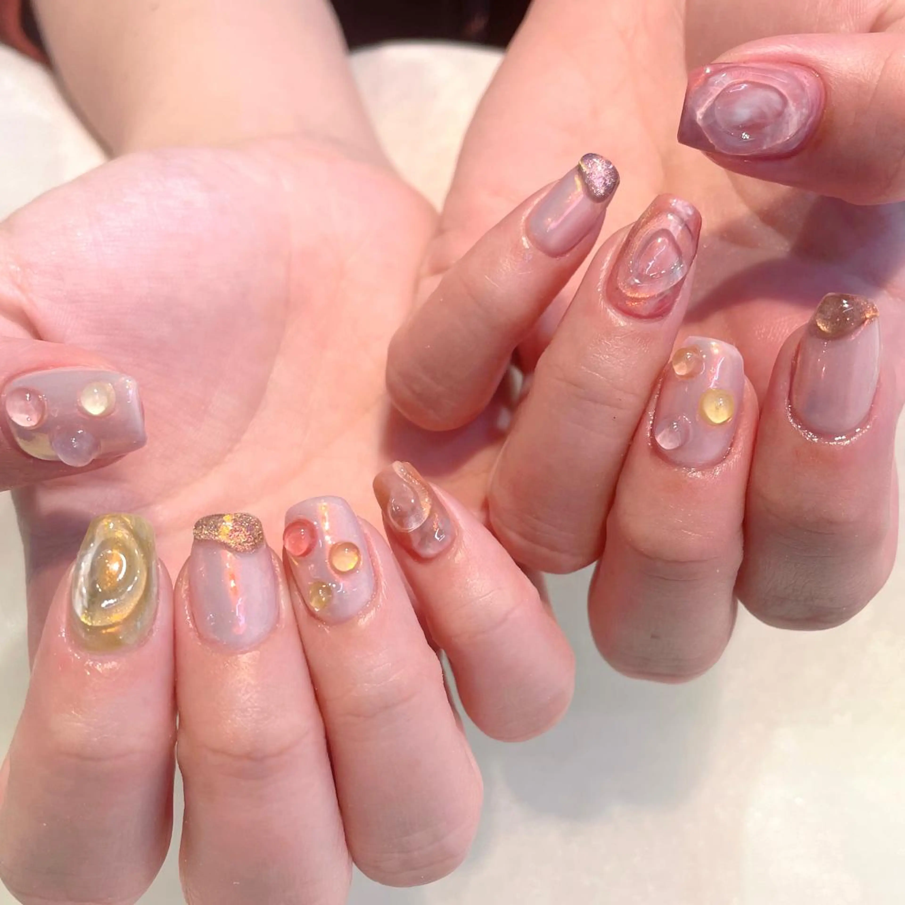 ネイル ハンドネイル 新井 ひなののネイルデザイン