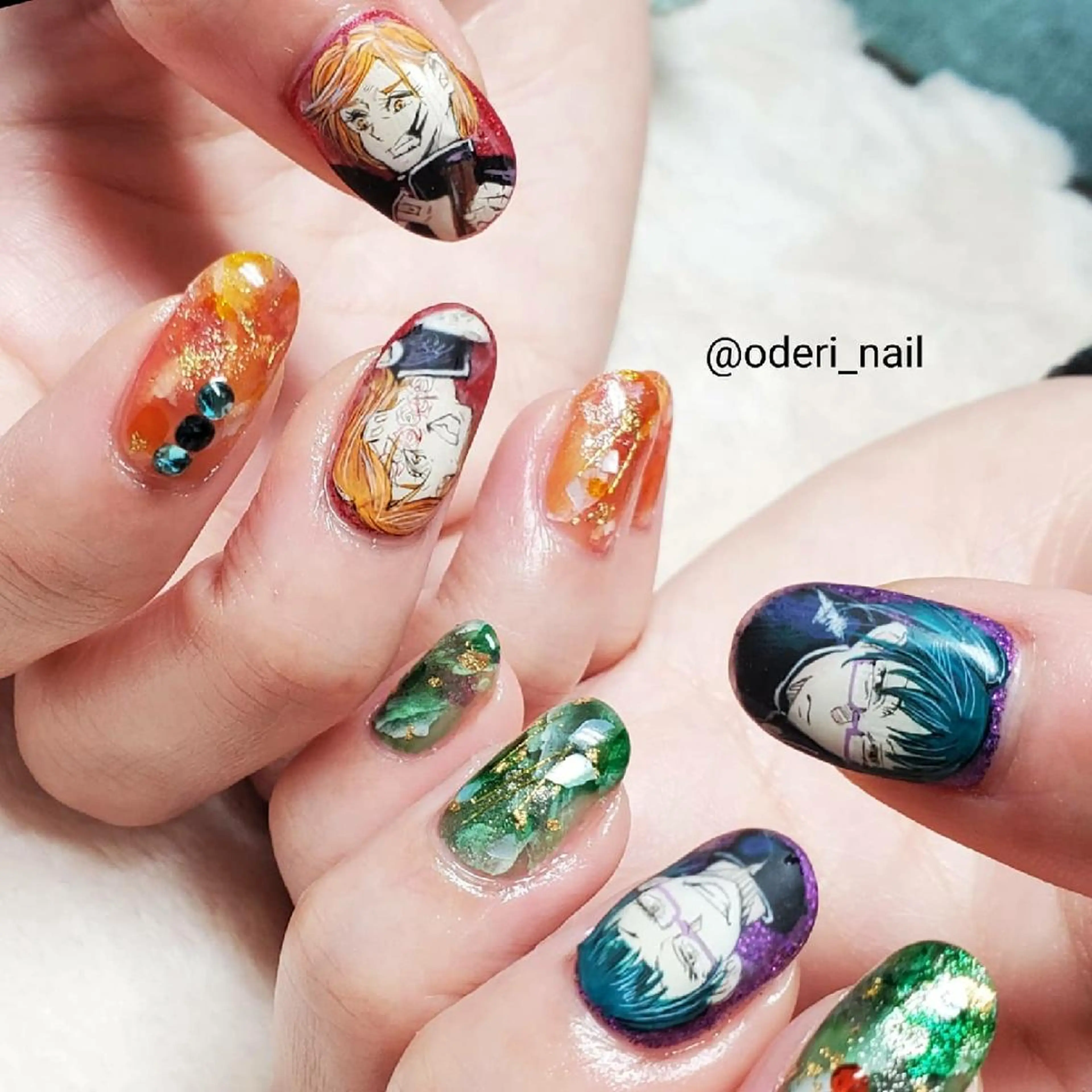 ネイル アートネイル ジェルネイル おで@ oderi_nailのネイルデザイン