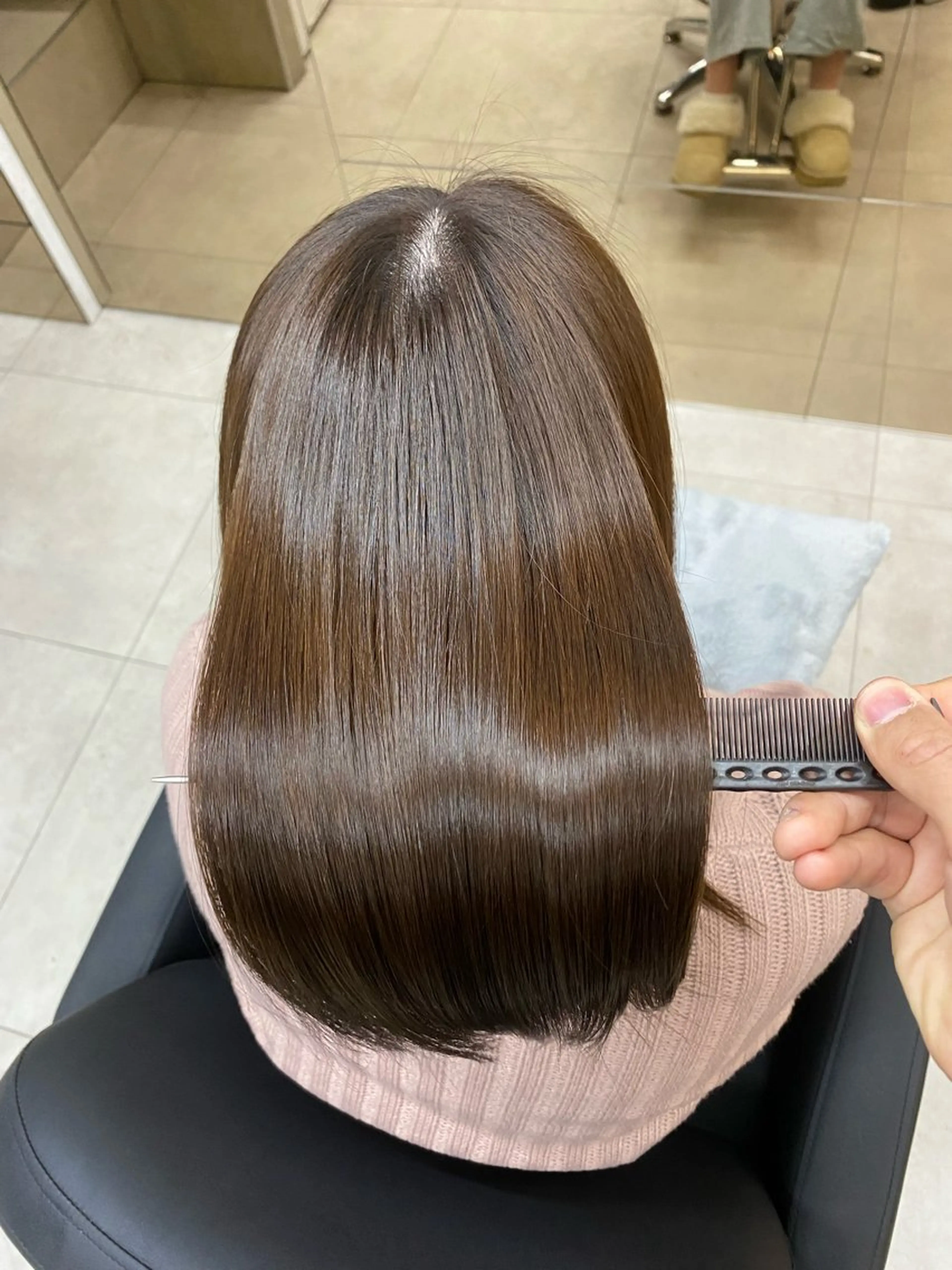 セミロング 髪質改善 トリートメント 「似合わせ/髪質改善 《ワタル》」のヘアスタイル