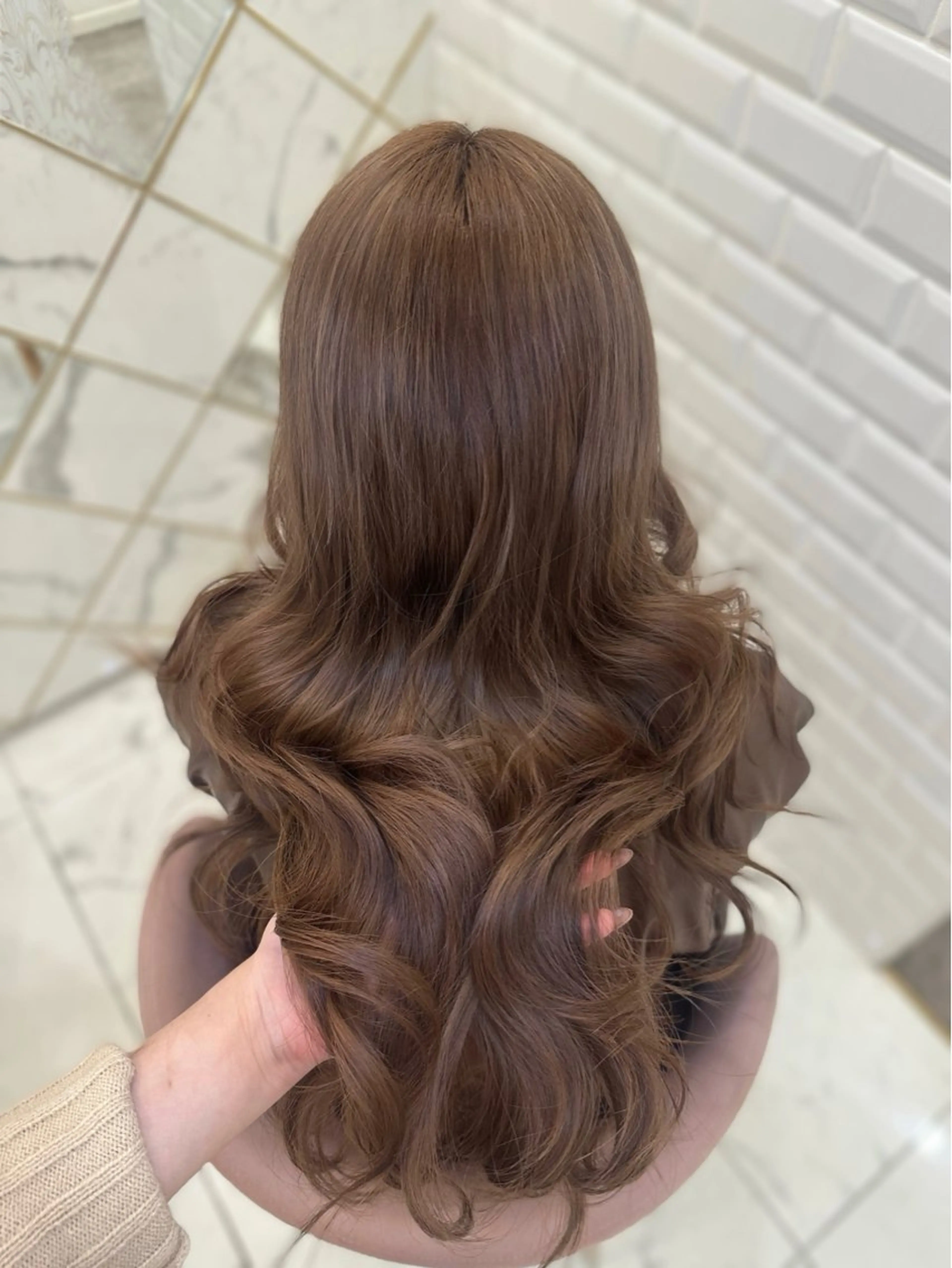 ロング カラー ヘアカラー 🎀ちゃんりお🎀 /ブリーチなしカラーのヘアスタイル