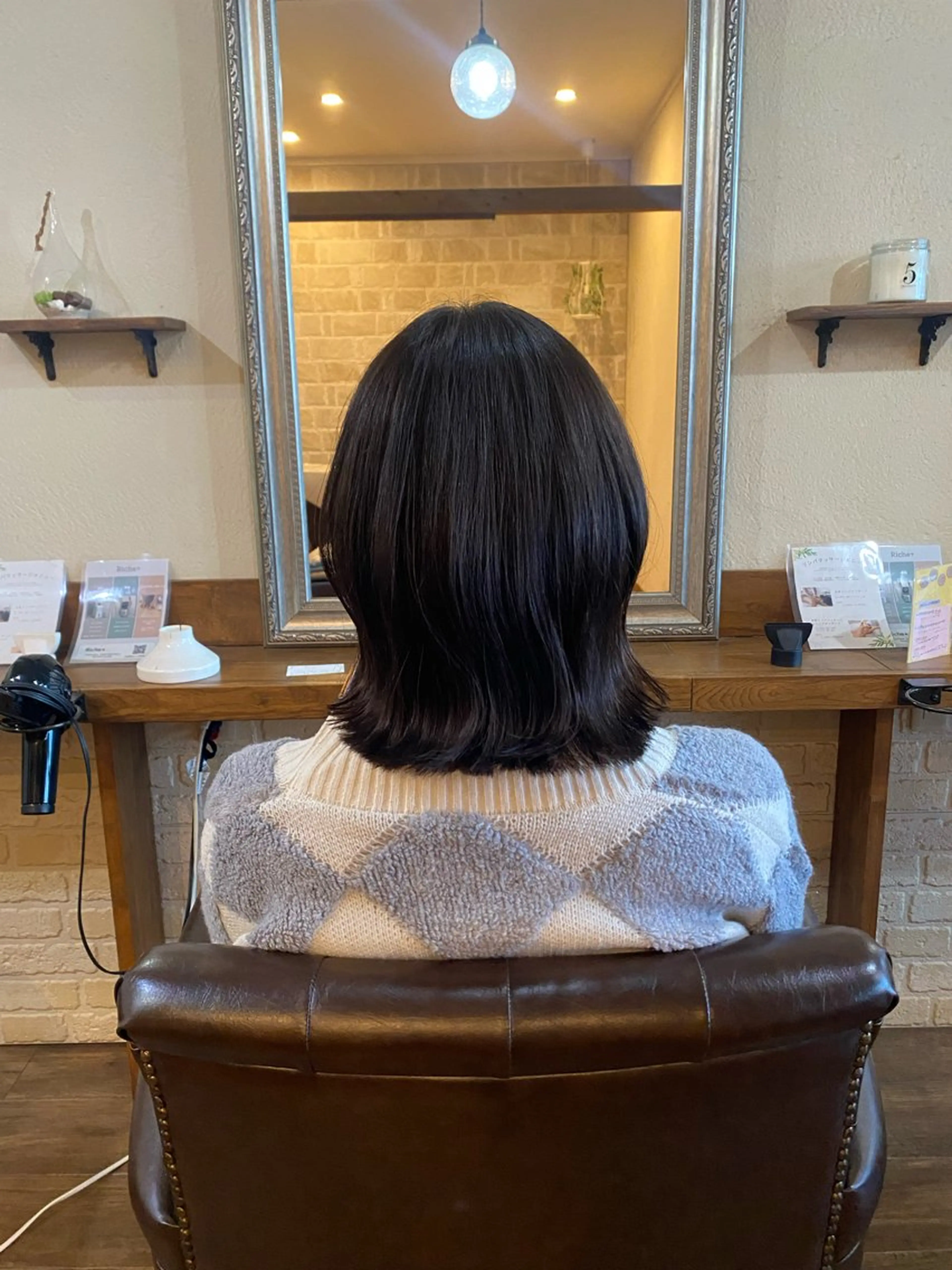 ミディアム Hair & Eyelash Riche所属・肥田 夕蘭のヘアスタイル
