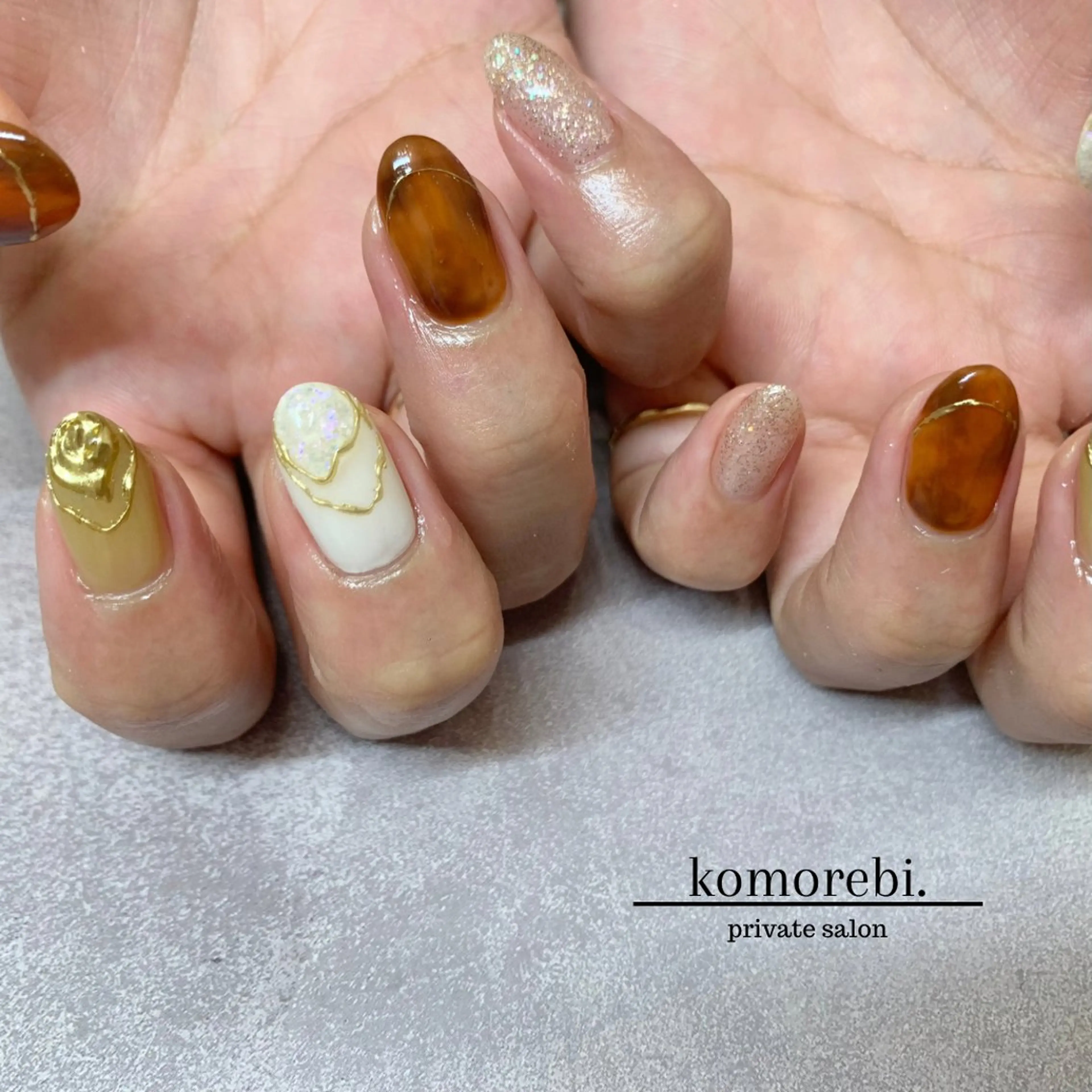 ネイル komorebi. 小峯 真実のネイルデザイン