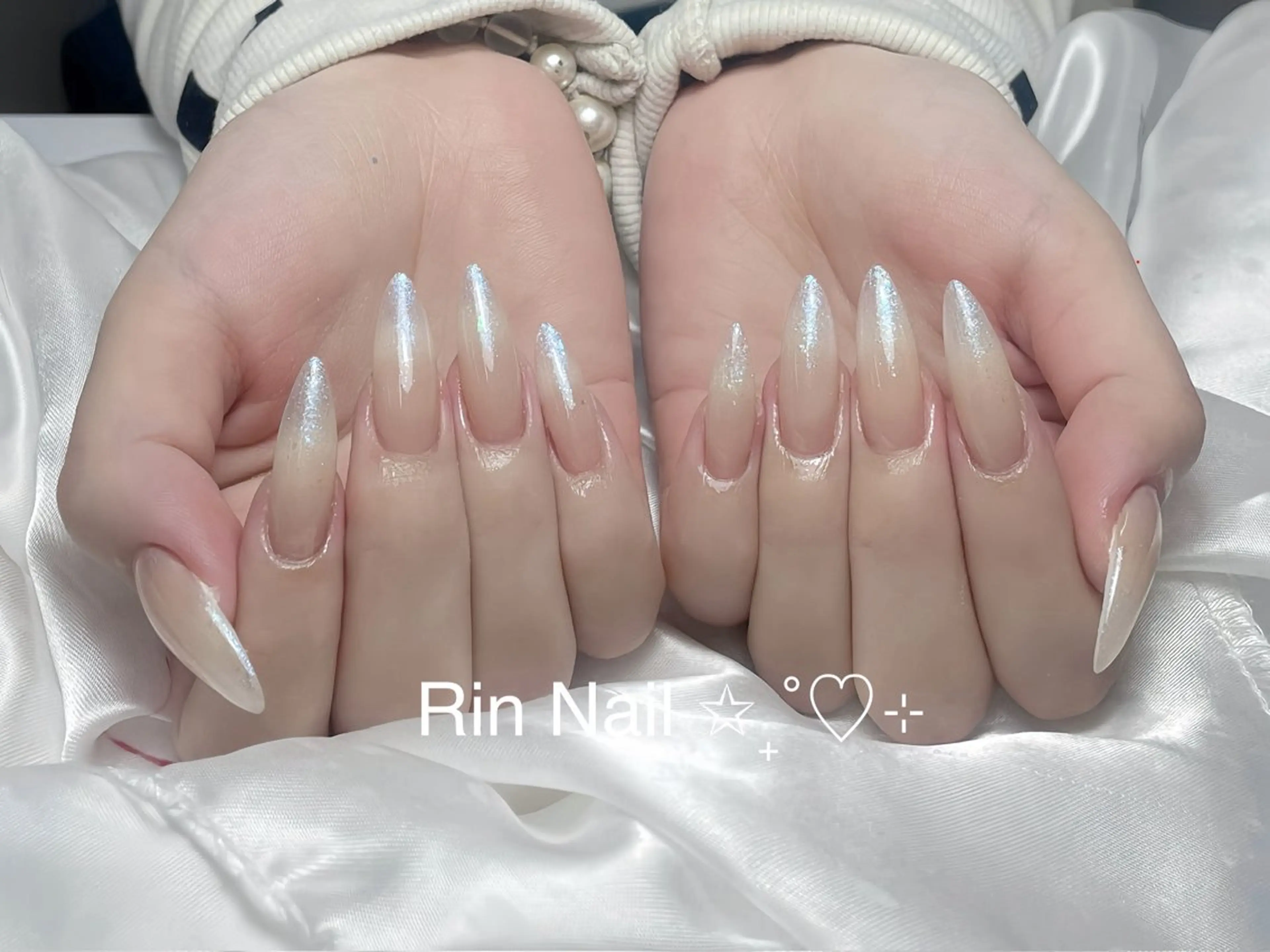 ネイル チークネイル フラッシュネイル フラワーネイル フットネイル ジェルネイル ハンドネイル Rin Nail Shinokuboのネイルデザイン