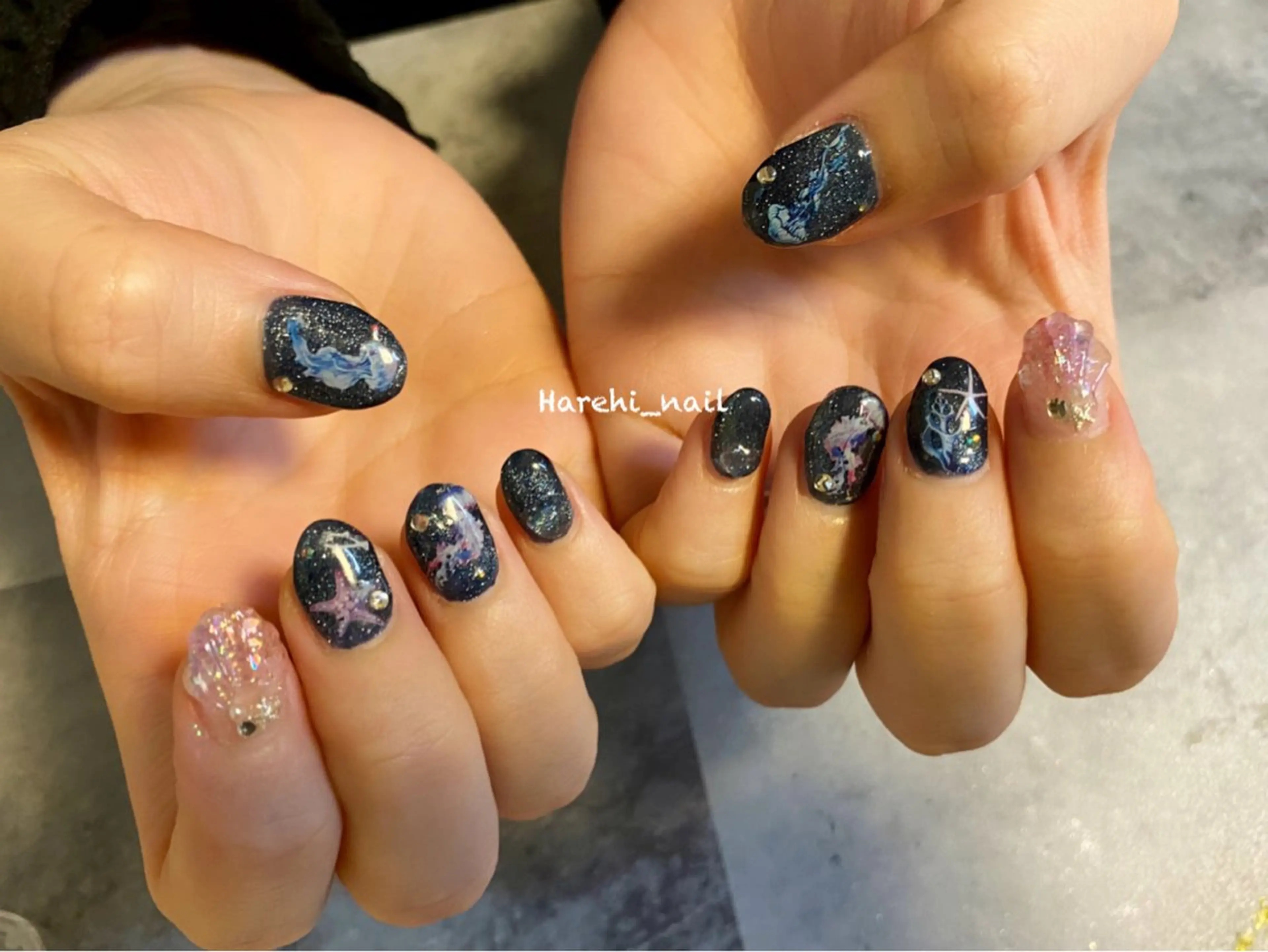 ネイル 持ち込み ハンドネイル Harehi_ nailのネイルデザイン