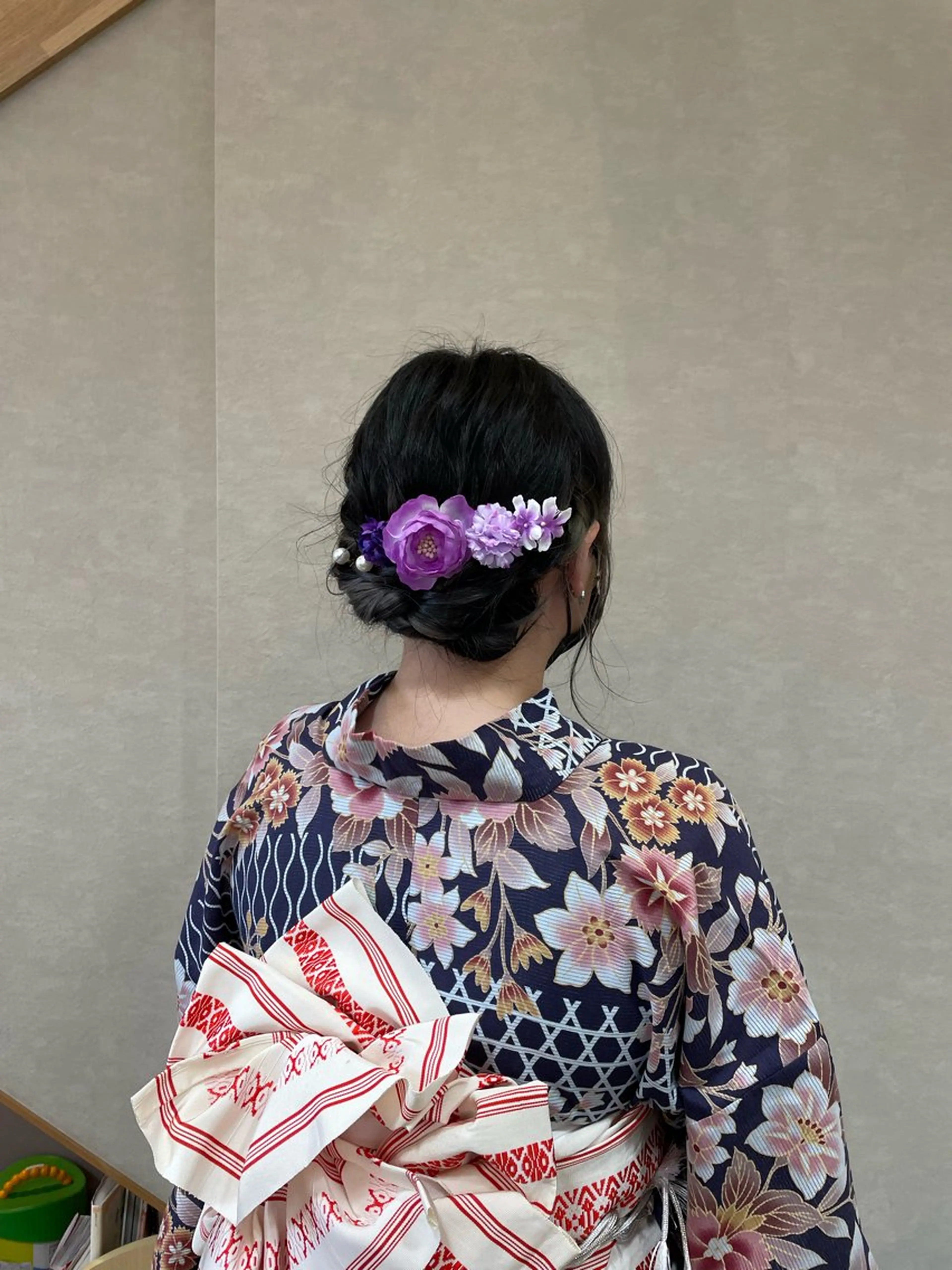 ヘアアレンジ 浴衣 根石 結菜のヘアスタイル