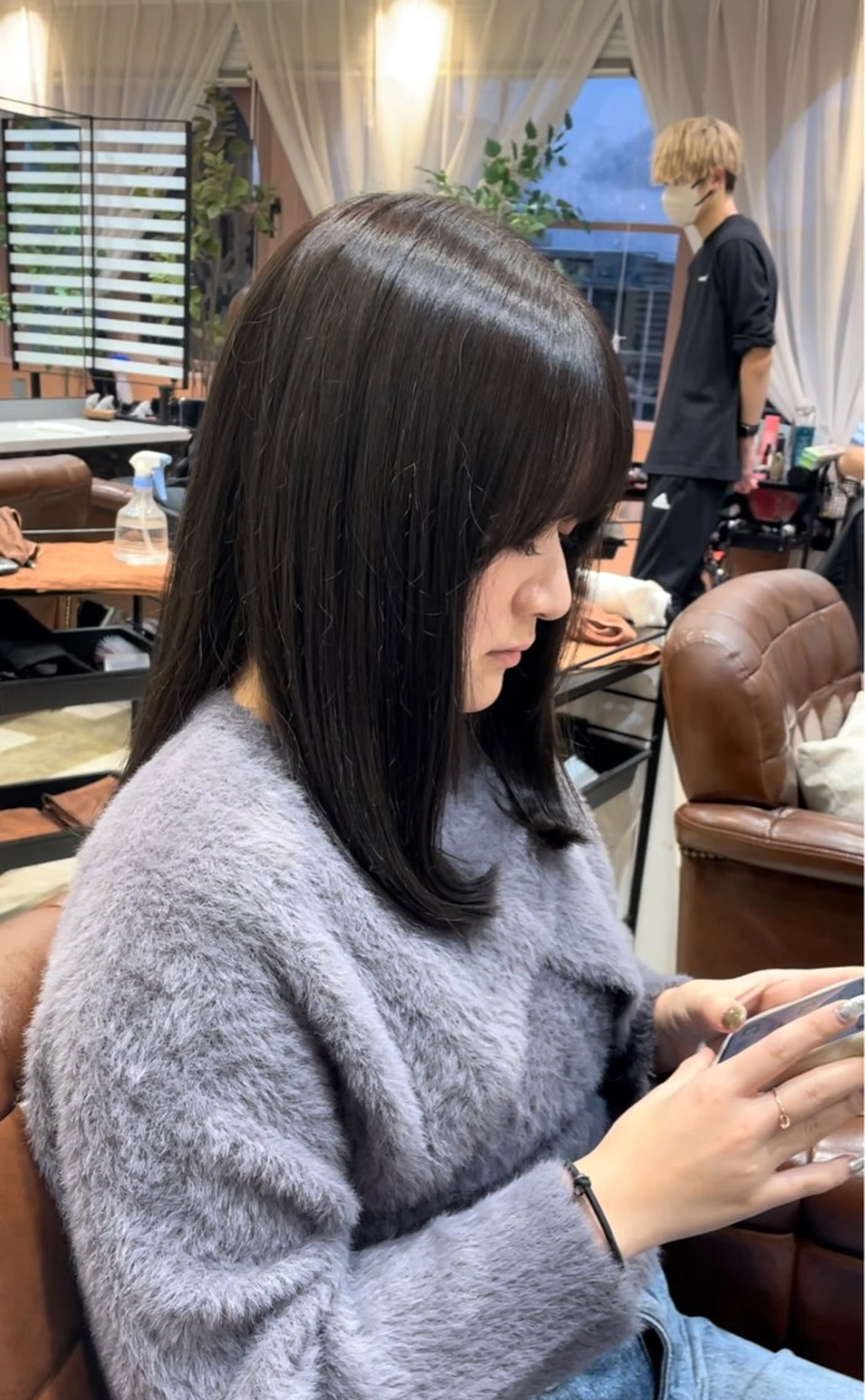 ミディアム Angelica 村上京平のヘアスタイル