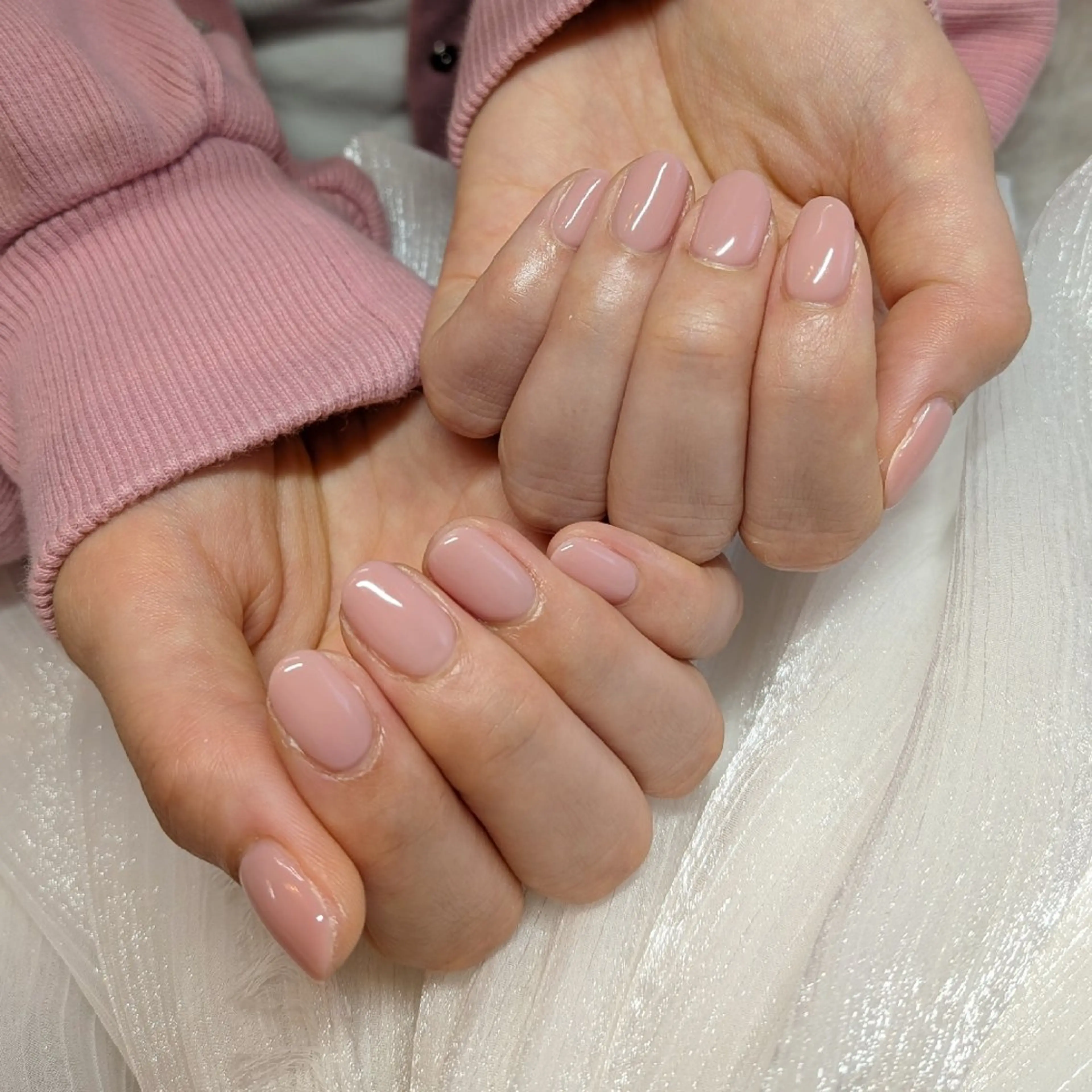 ネイル 桜ネイル ジェルネイル ガーリー オフィスネイル パラジェル ハンドネイル Shanti🩵 NARITAのネイルデザイン