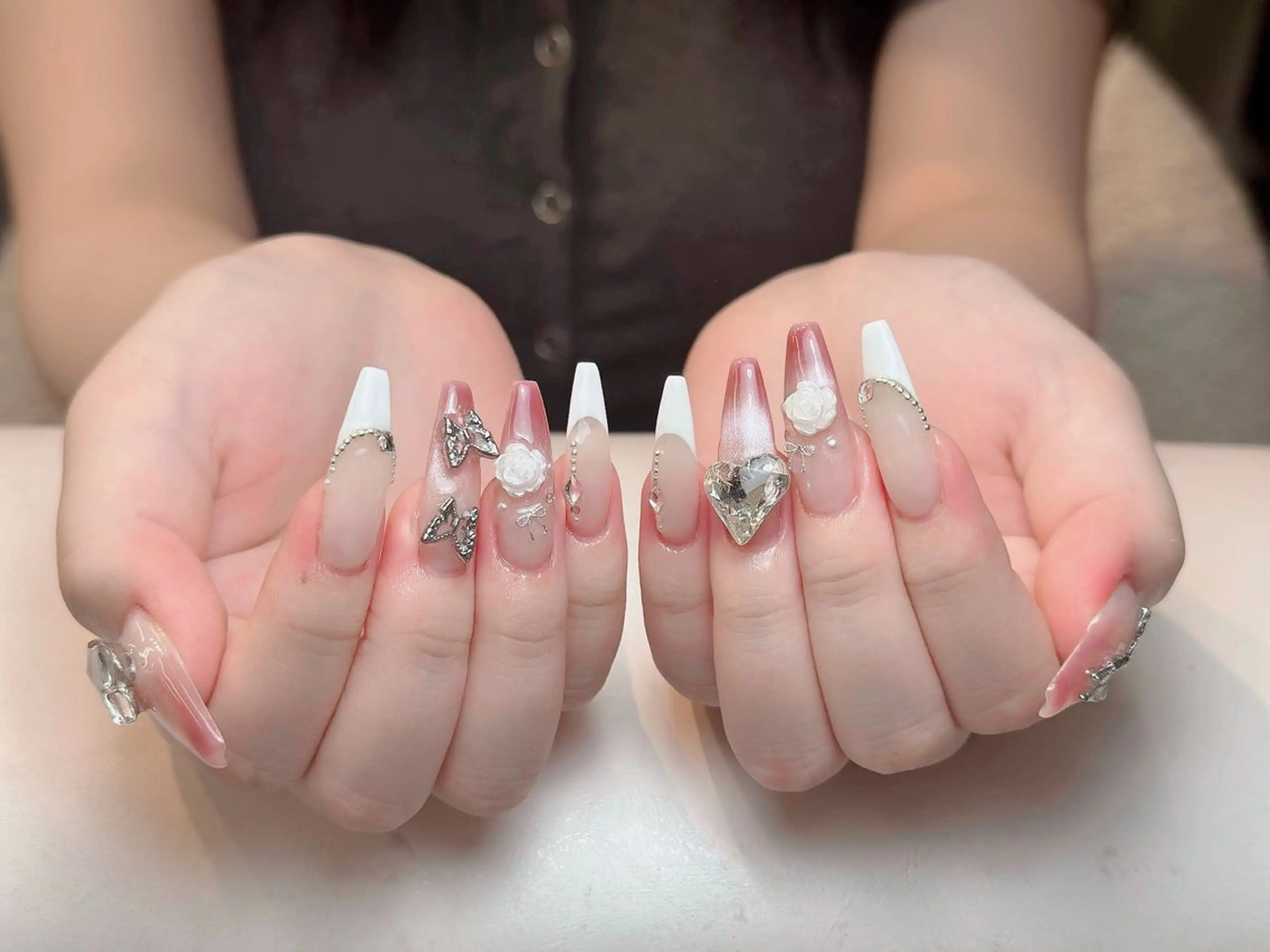 ネイル ジェルネイル 韓国ネイル マグネットネイル ネイルチップ 冬ネイル Lenie Shinokuboのネイルデザイン