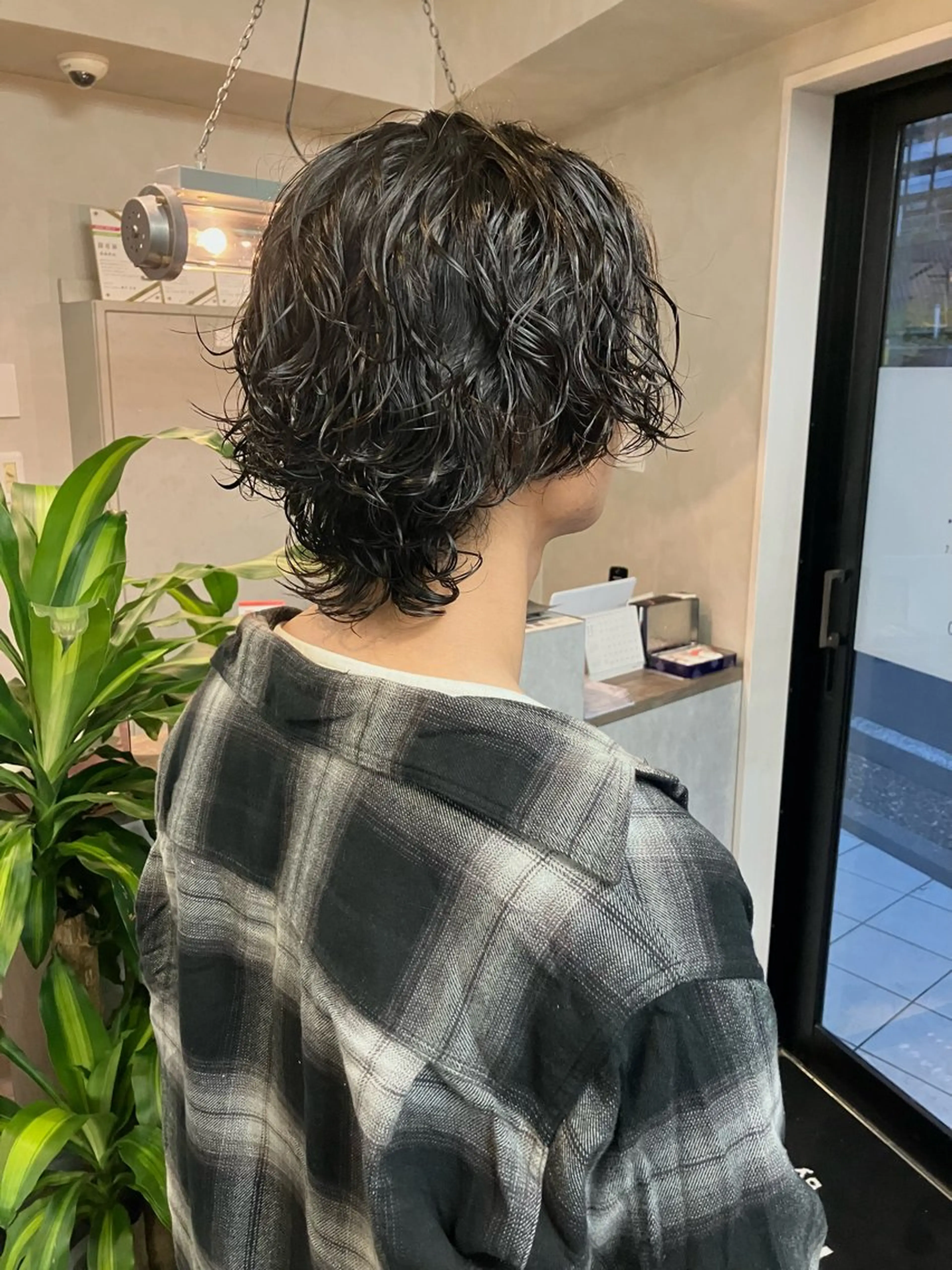 パーマ メンズ カット パーマ 透明感カラー/ 髪質改善町田佑人のヘアスタイル