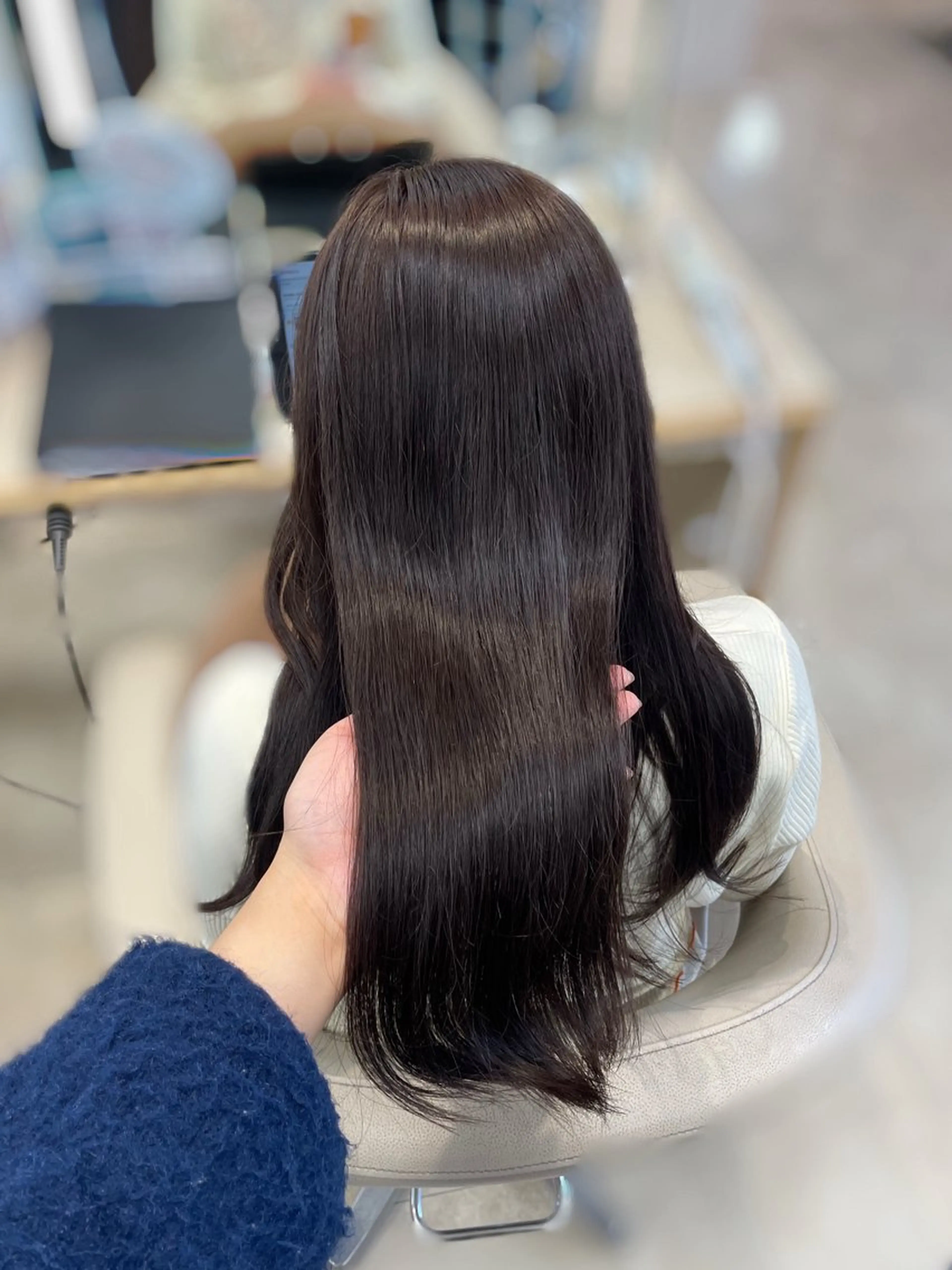 ロング カラー カット ヘアカラー 透明感ベージュ🎀 レイヤー/AOのヘアスタイル