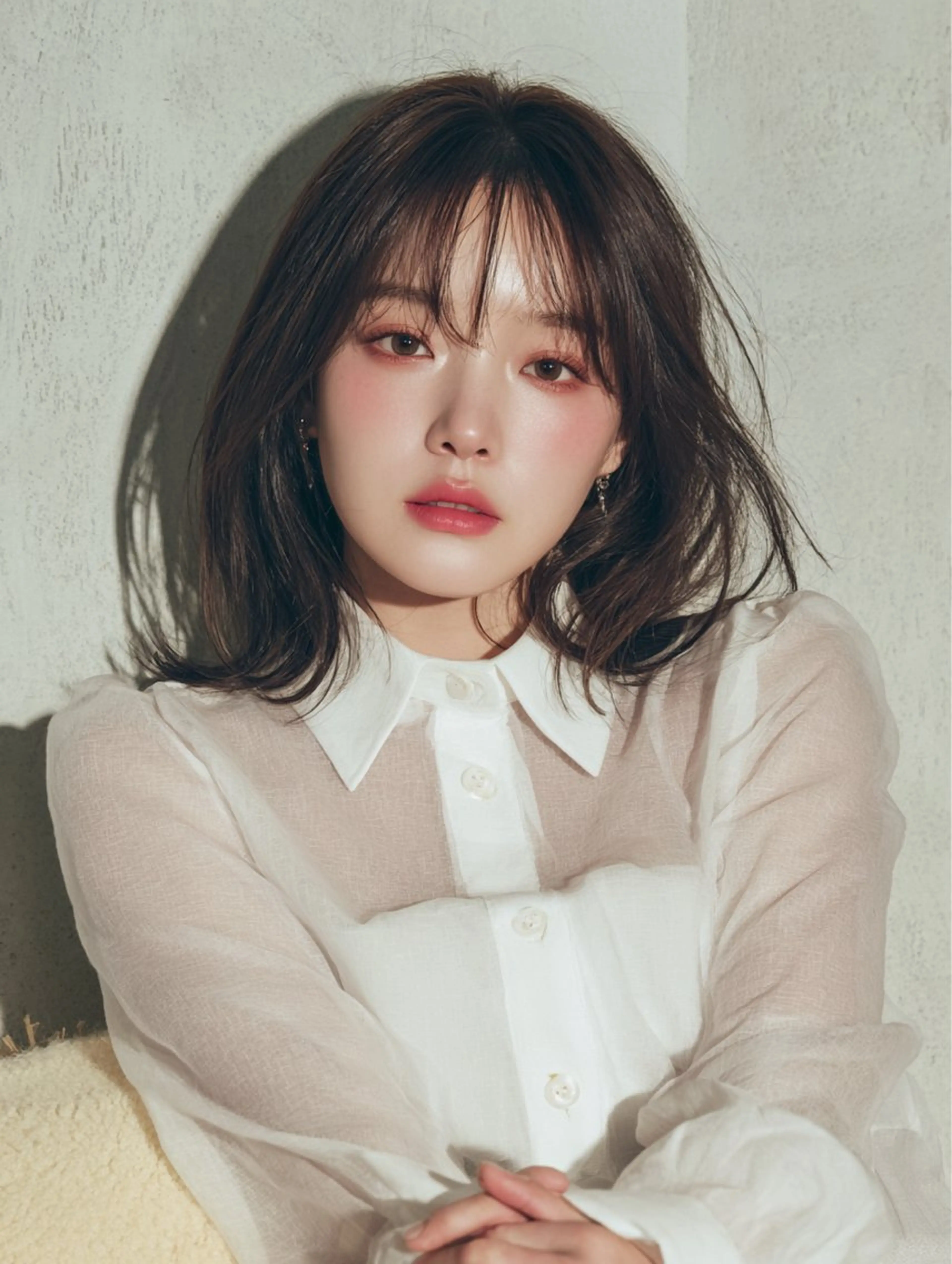 セミロング カラー ハイトーン×髪質改善 Gran Luciaのヘアスタイル