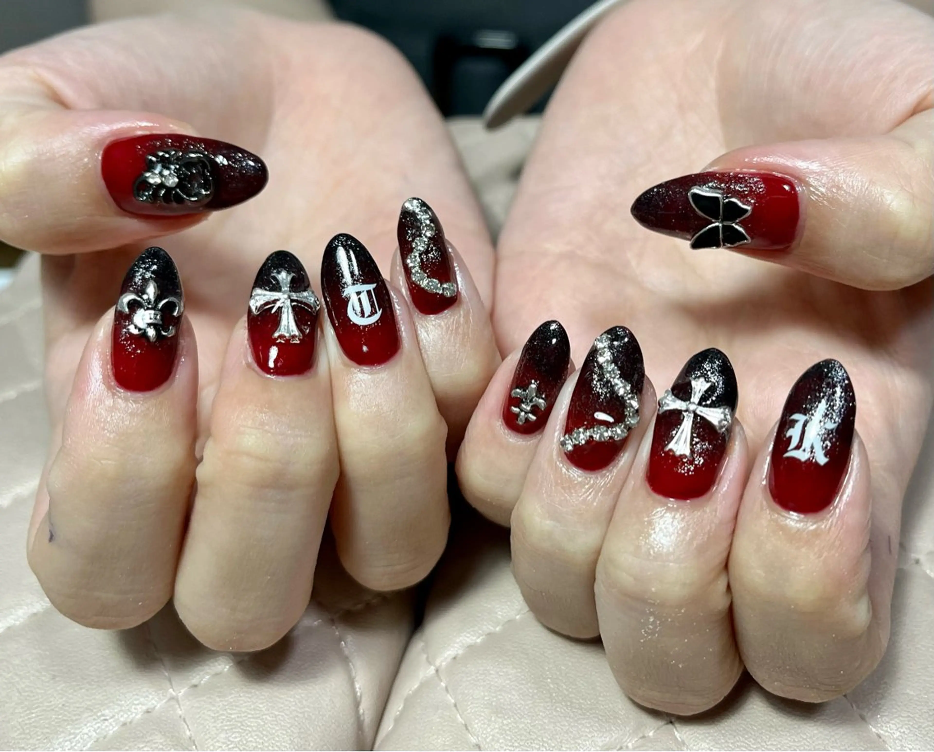 ネイル ハンドネイル goldgleams ちなのネイルデザイン