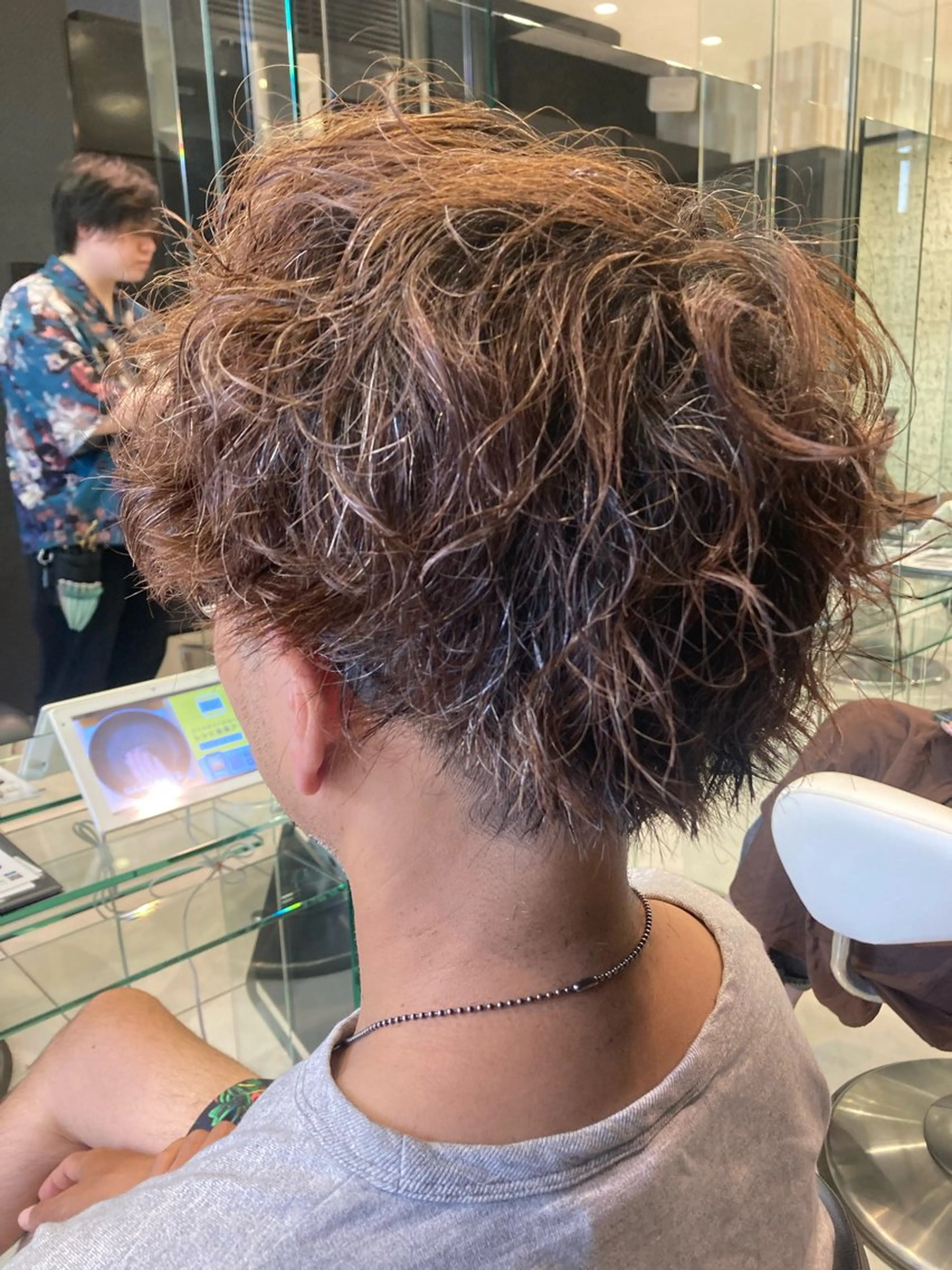 ショート パーマ メンズ 田畑 福恵のヘアスタイル