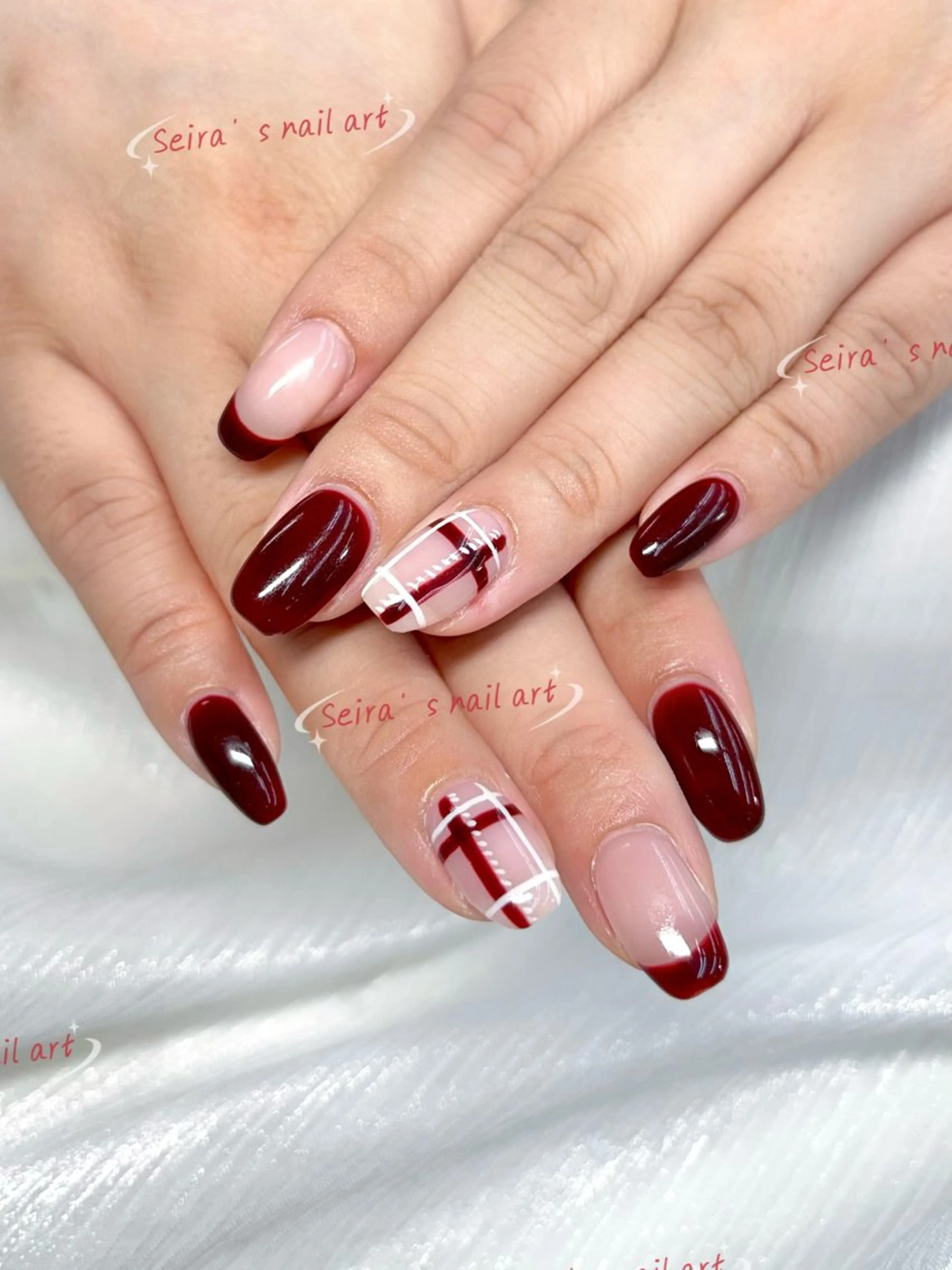 ネイル ボルドー 閨匠ビューティサロン 銀座店🐻Seiraのネイルデザイン