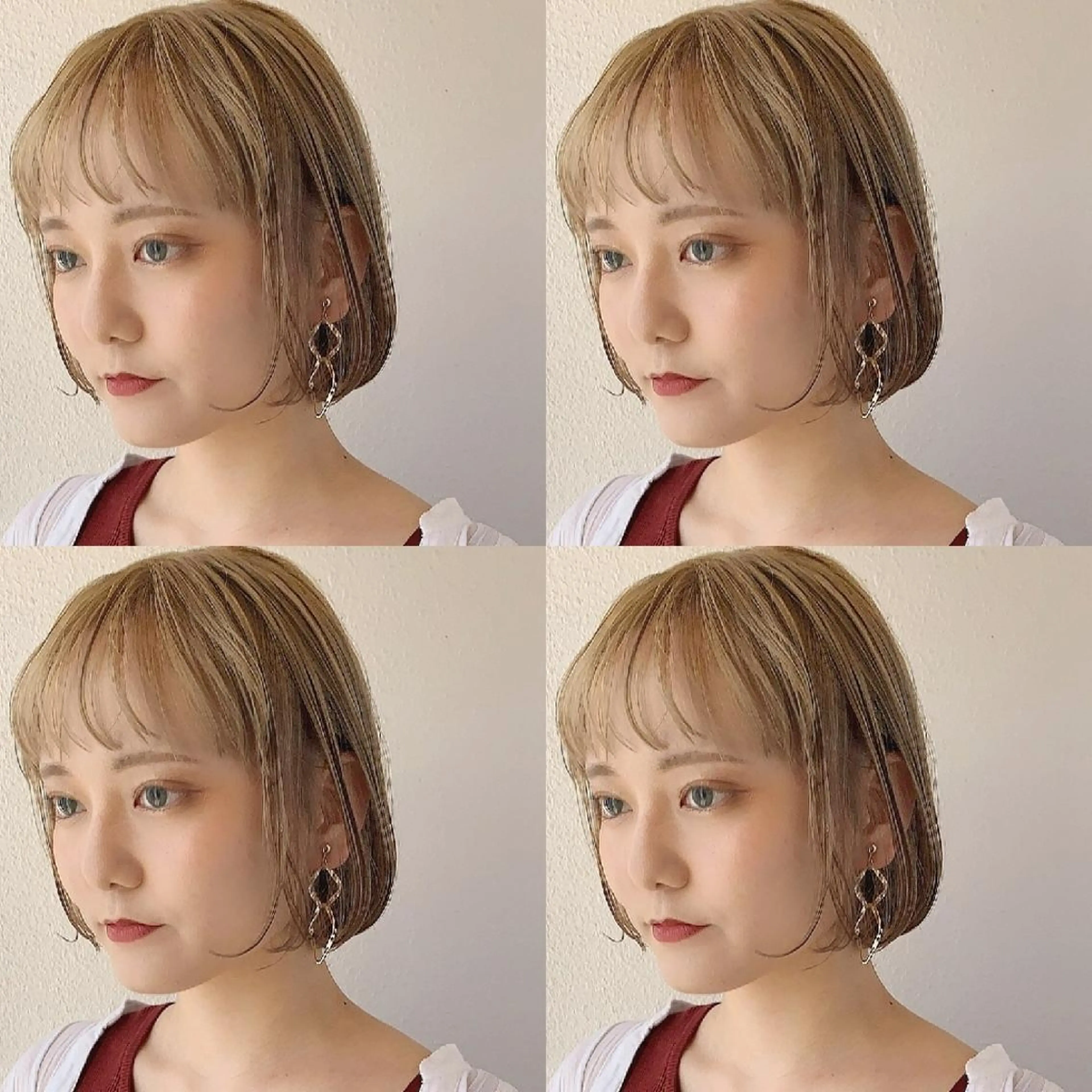 ショート カラー ヘアアレンジ ブリーチ 透明感カラー カット ヘアカラー 竹内啓太 ボブのヘアスタイル