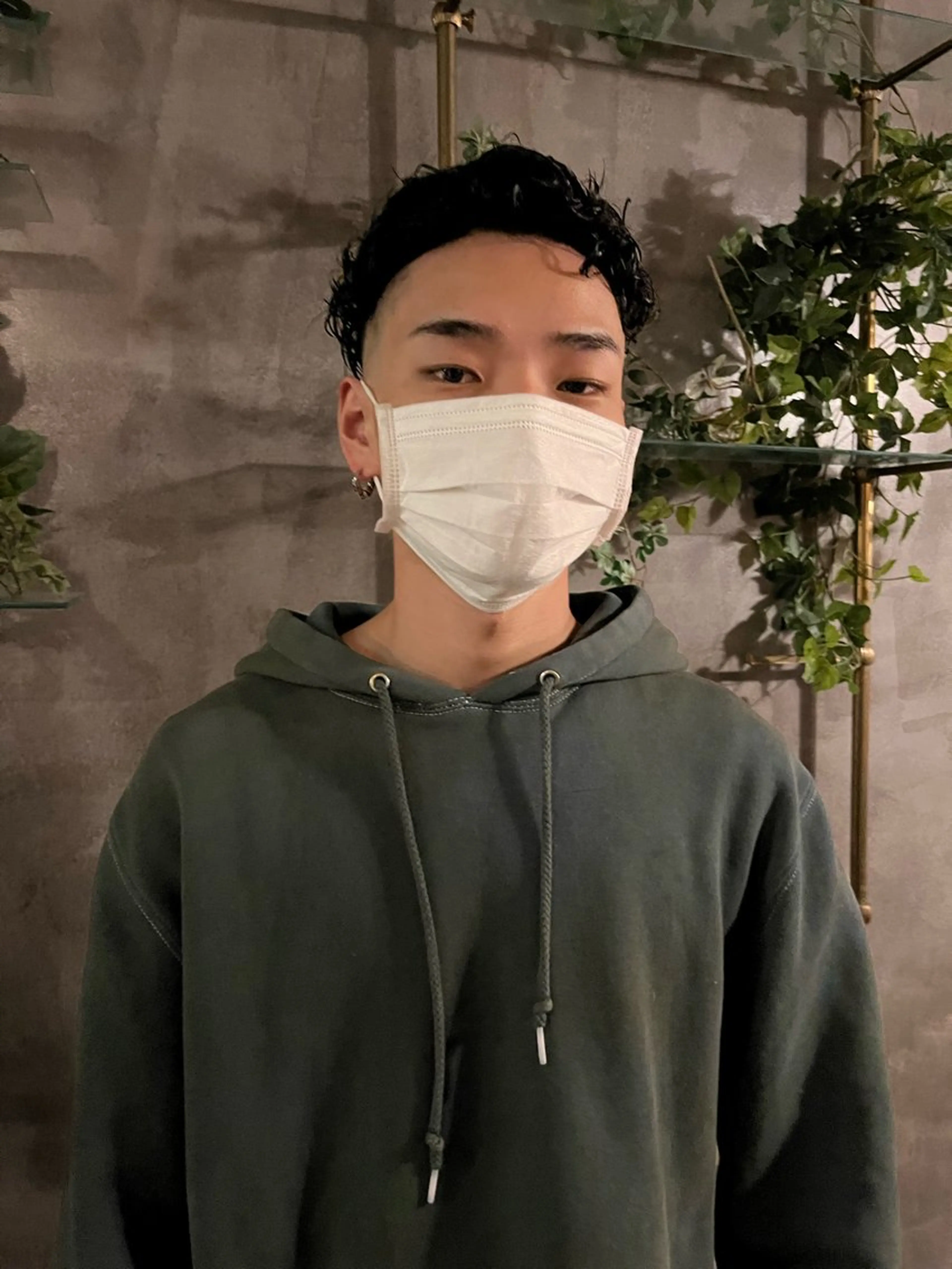 パーマ メンズ フェードカット ブリーチ/縮毛矯正 ❤️‍🔥シンノスケのヘアスタイル