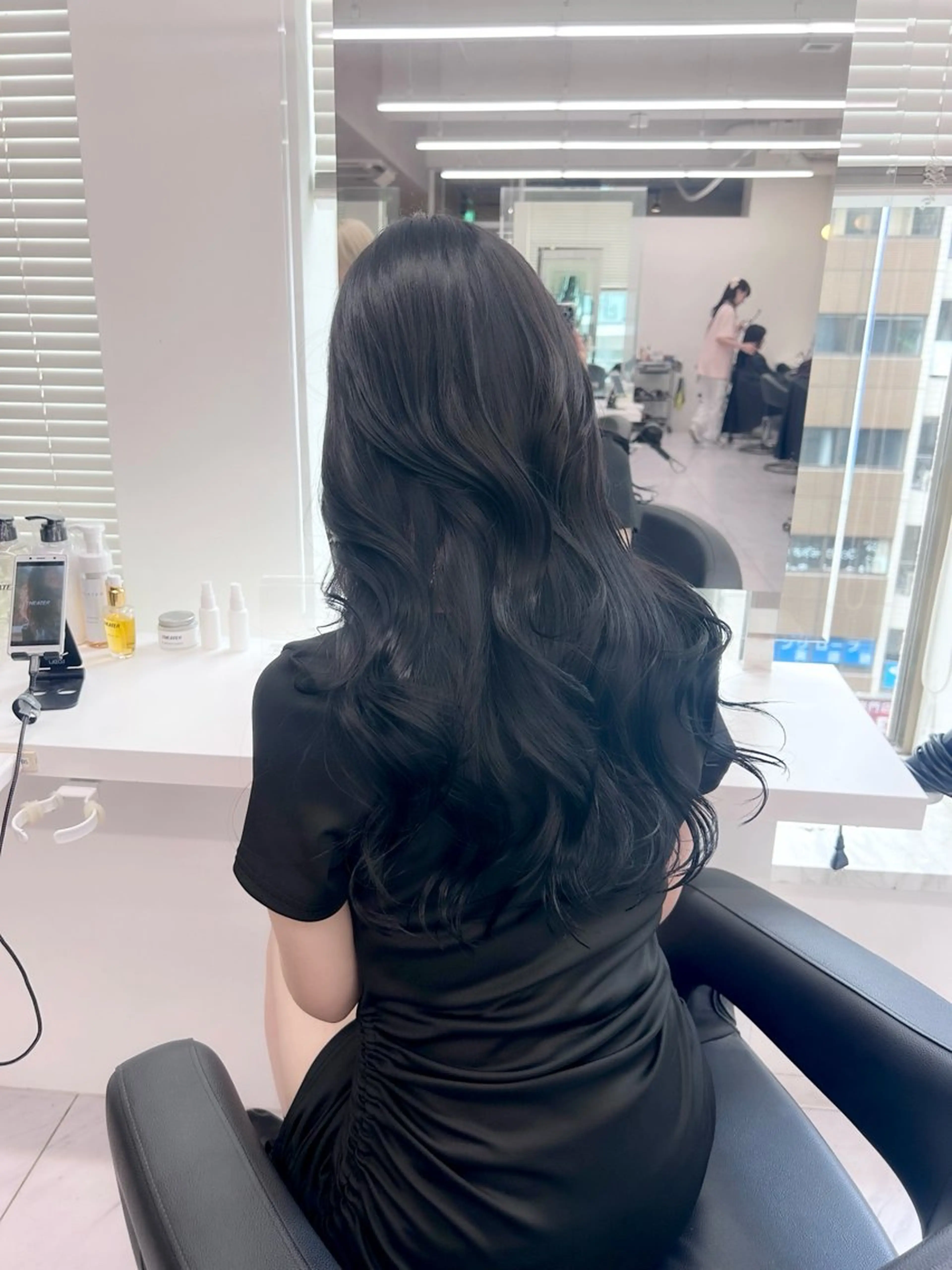ロング カラー パーマ ヘアアレンジ メンズ キッズ ブリーチなしカラー/ ブラウン/レイヤーのヘアスタイル