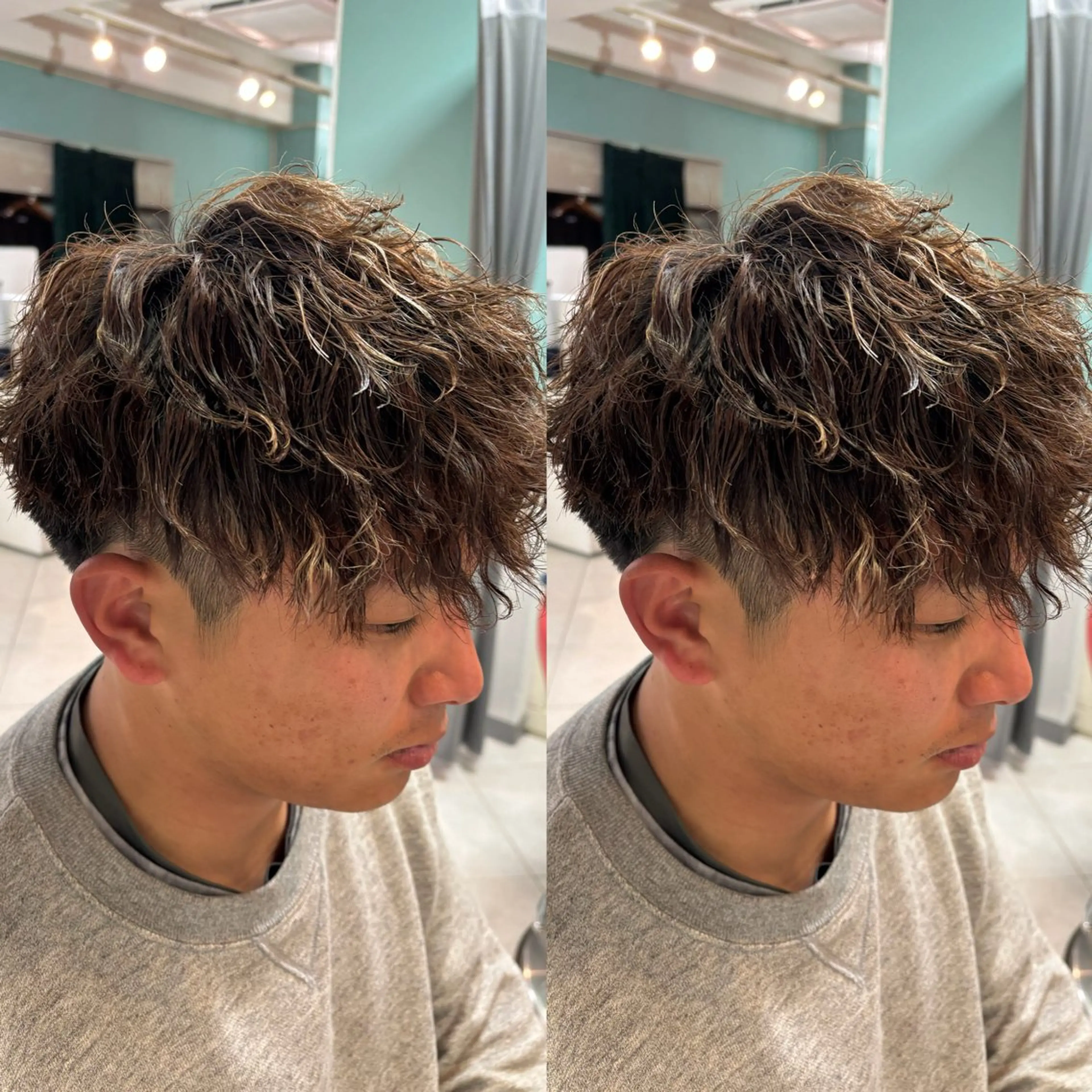 ショート カラー パーマ メンズ 🌫️EARTH 【タツキ】🌫️のヘアスタイル