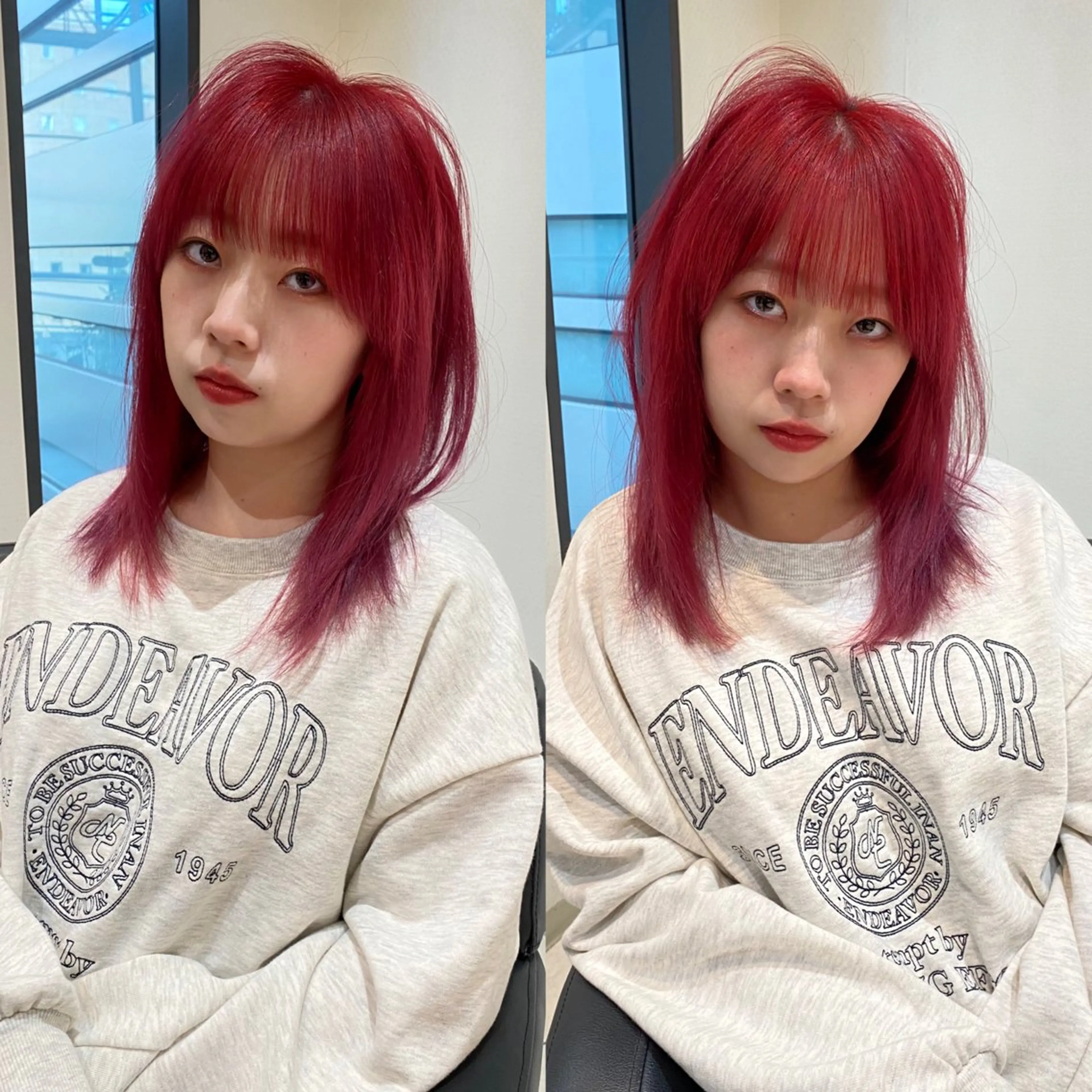 ミディアム カラー ヘアカラー トリートメント mai / linoah˚✧のヘアスタイル