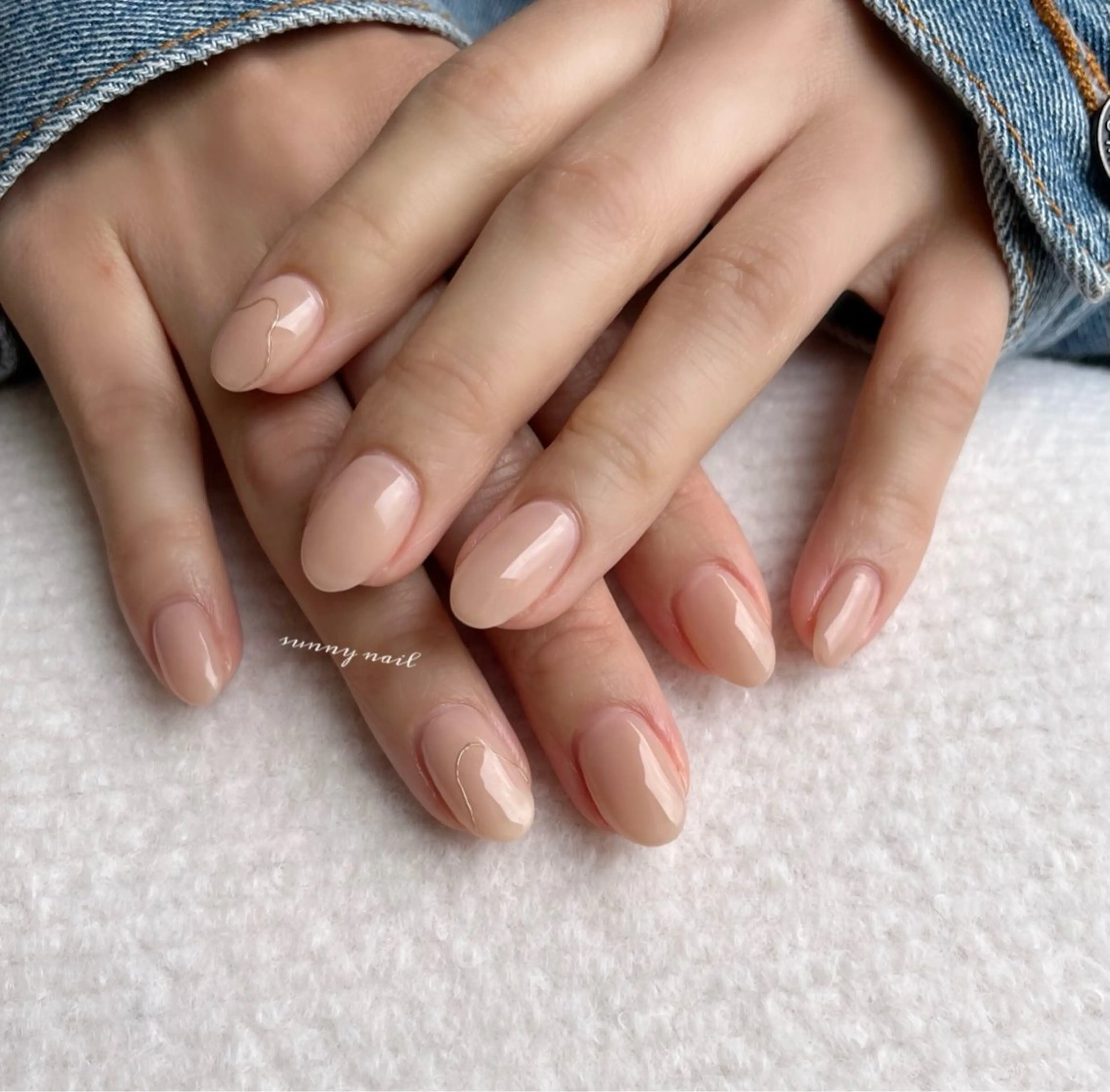 ネイル ジェルネイル ミラーネイル オフィスネイル パラジェル シンプルネイル sunny nailのネイルデザイン