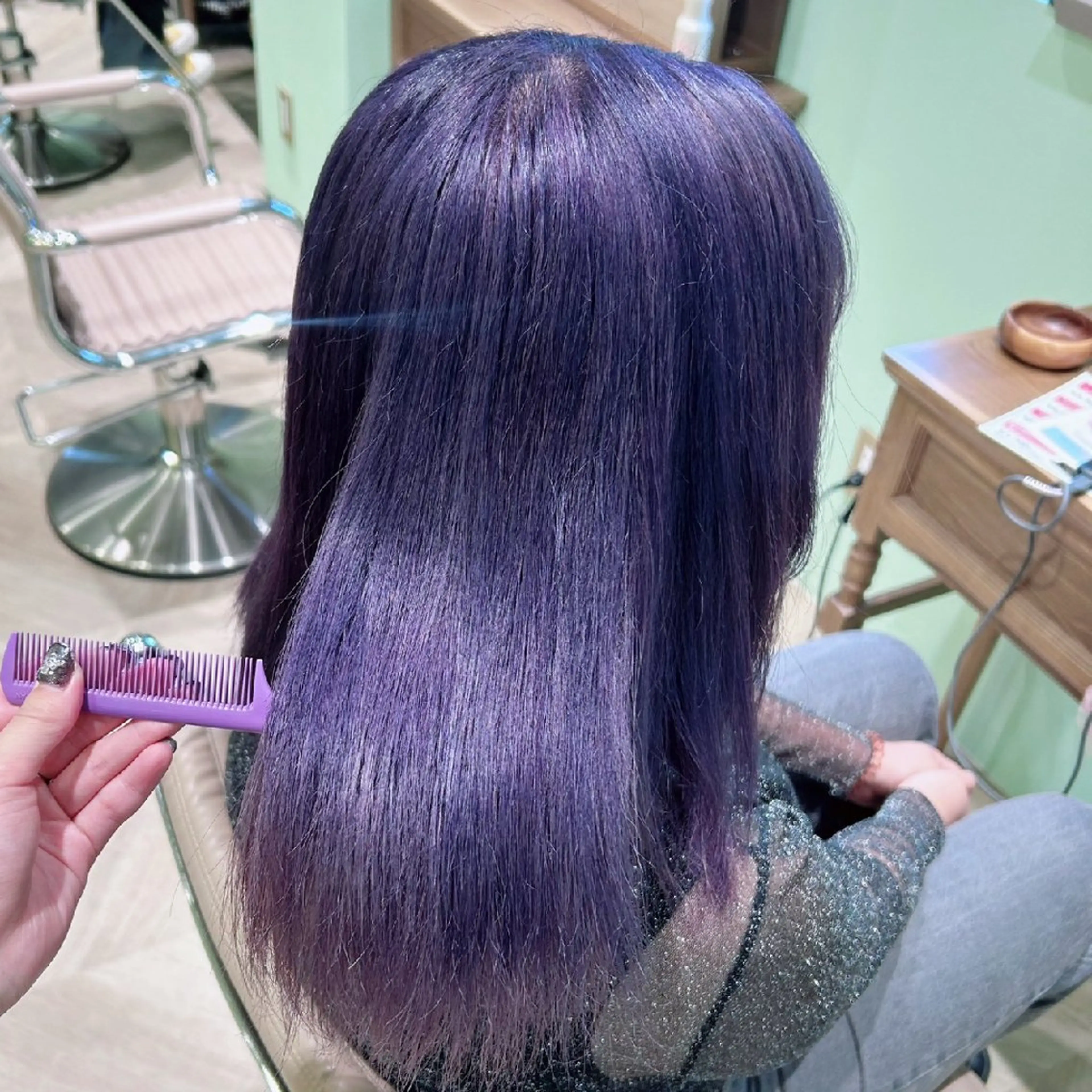 【ケアブリーチ🍀】ダブルカラー💜の写真