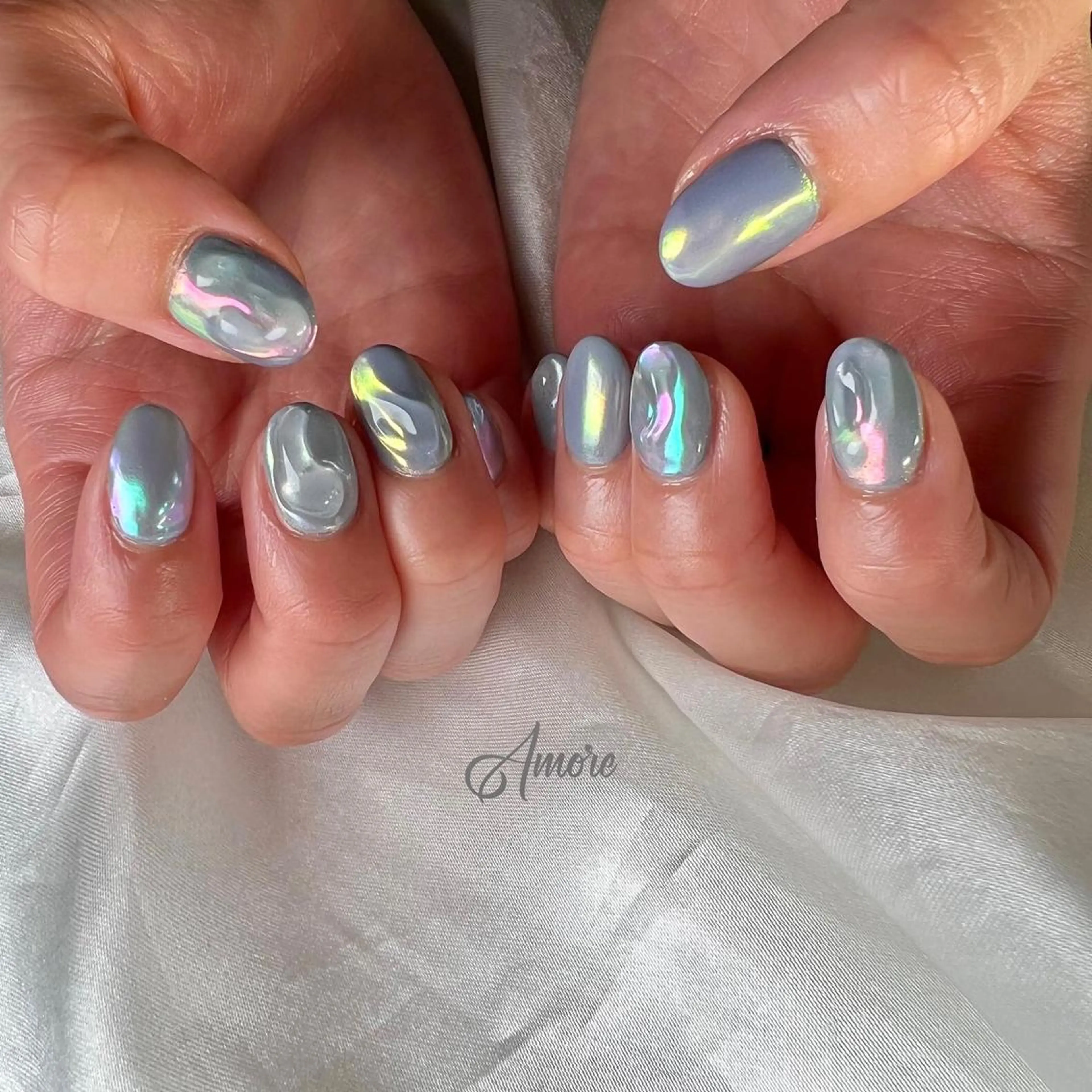 ネイル ジェルネイル 氷ネイル・うるうるネイル マグネットネイル ミラーネイル ニュアンスネイル You kyehwaのネイルデザイン