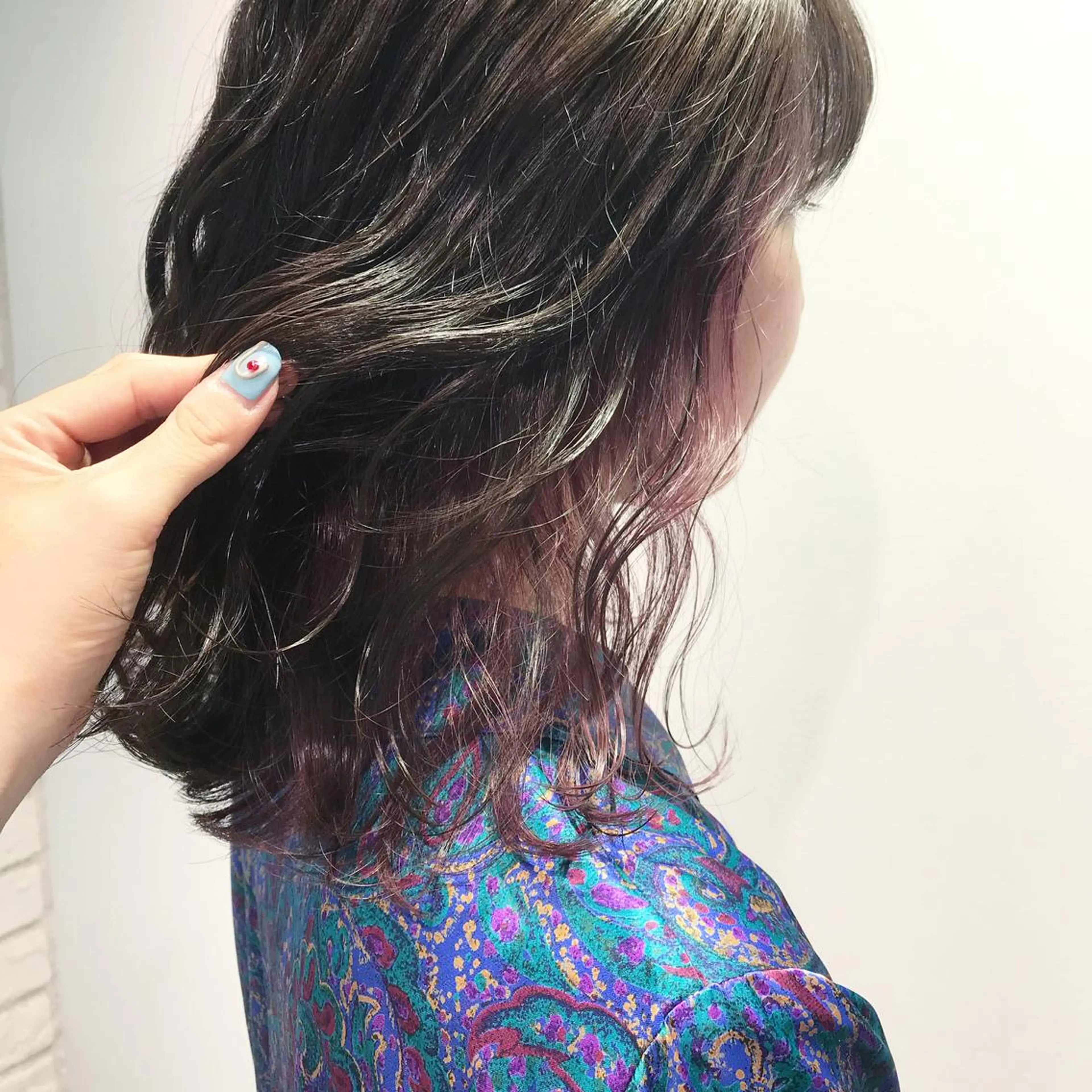 ミディアム カラー ヘアアレンジ ブリーチ インナーカラー カット ヘアカラー トリートメント Aloa透明感ヘア ♡kanami♡のヘアスタイル