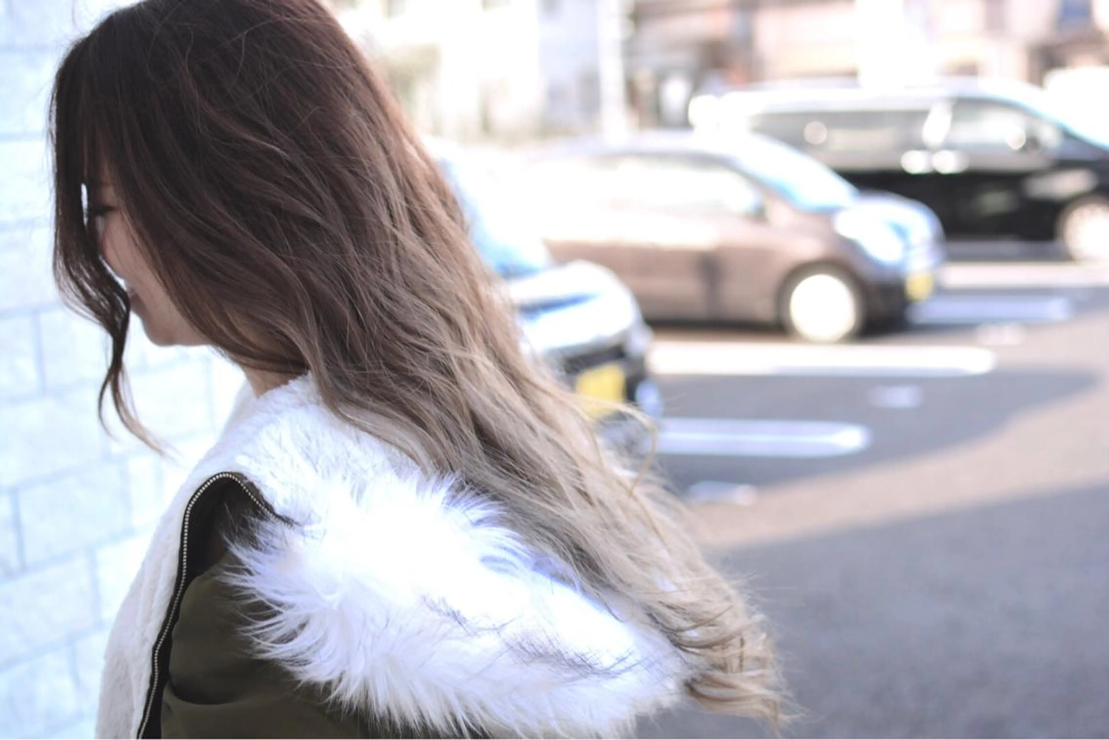 ロング カラー アッシュ アッシュグレー グラデーションカラー 信原 獎人のヘアスタイル