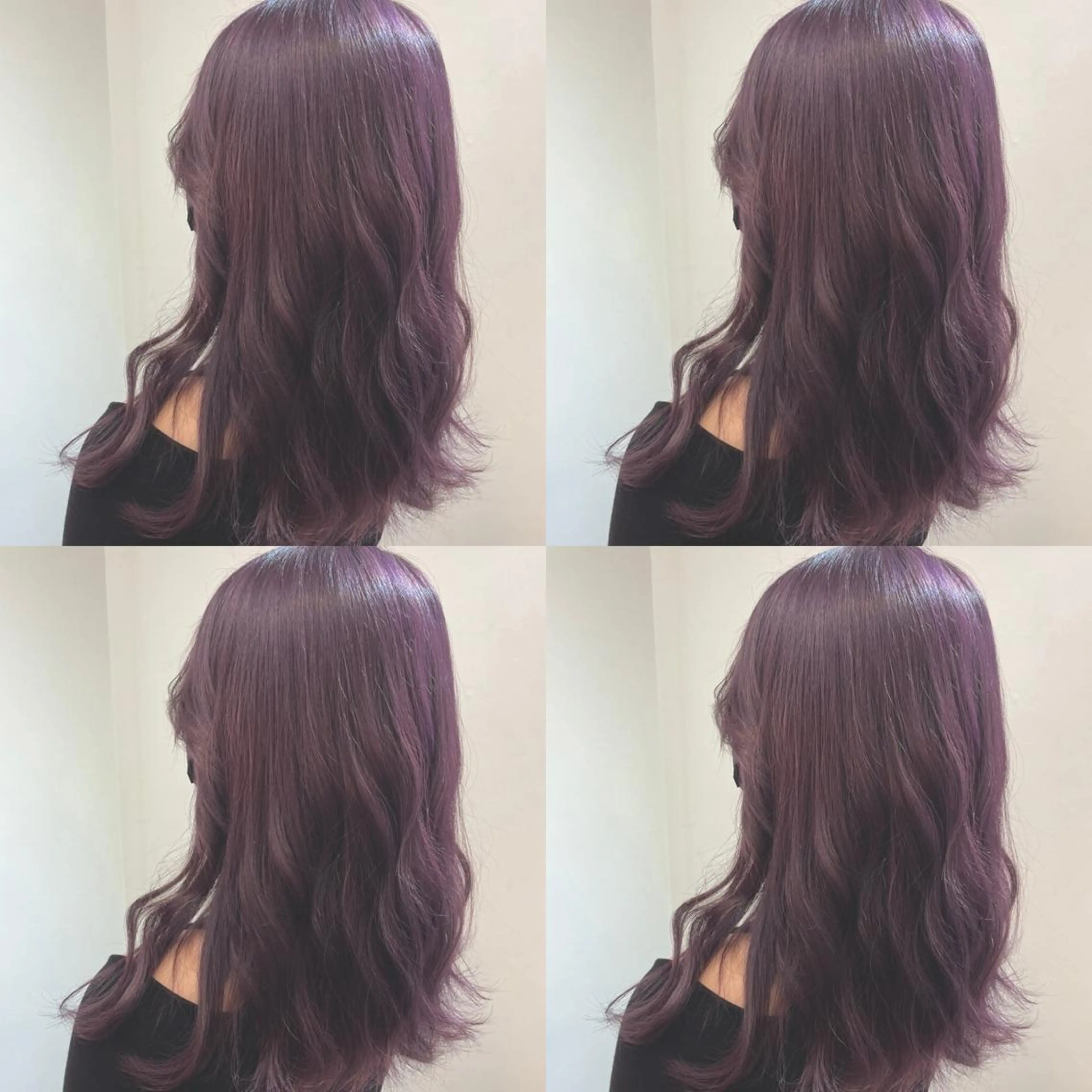 セミロング カラー パープルカラー 🌷MAYU 🌷のヘアスタイル