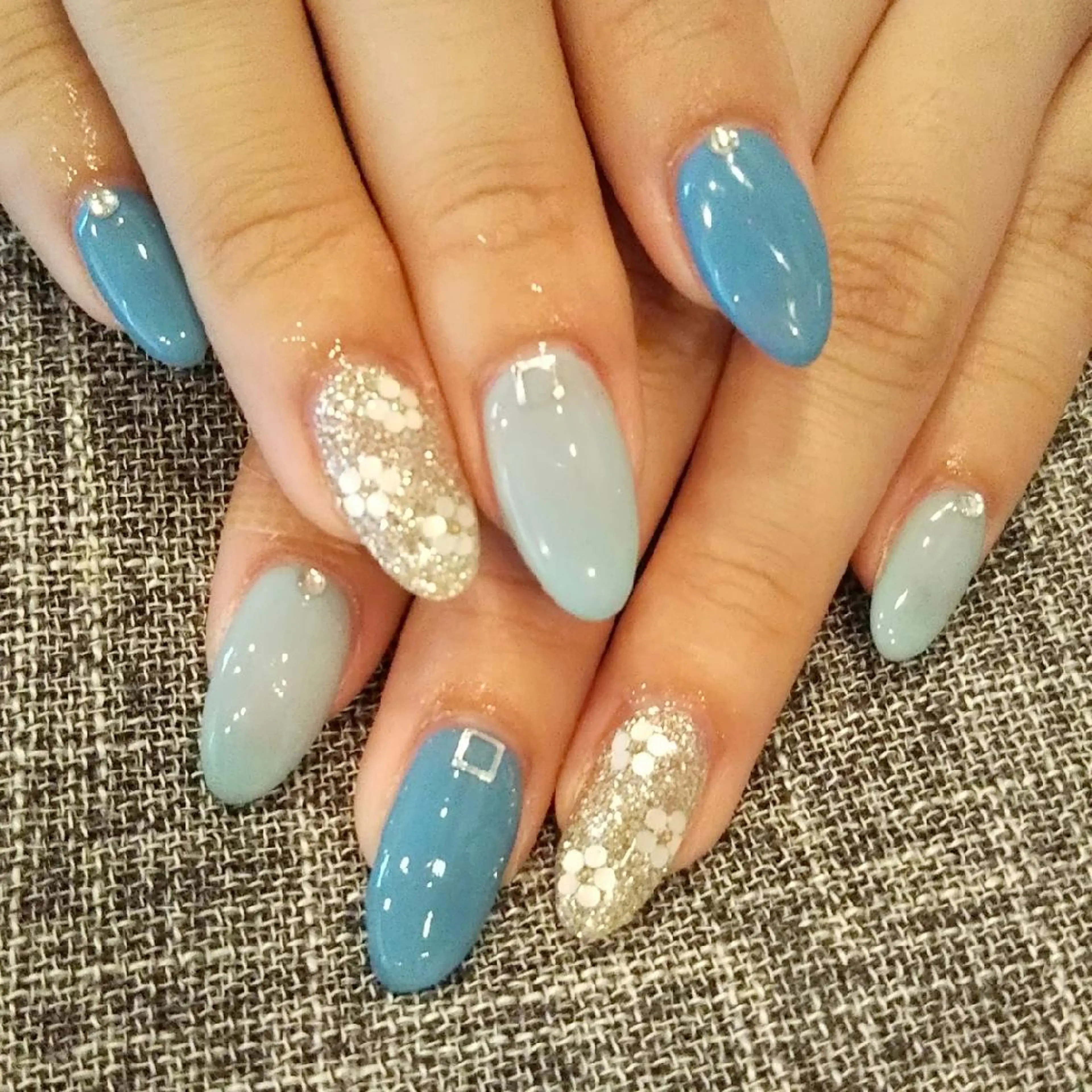 ネイル ブルー private salon mieのネイルデザイン