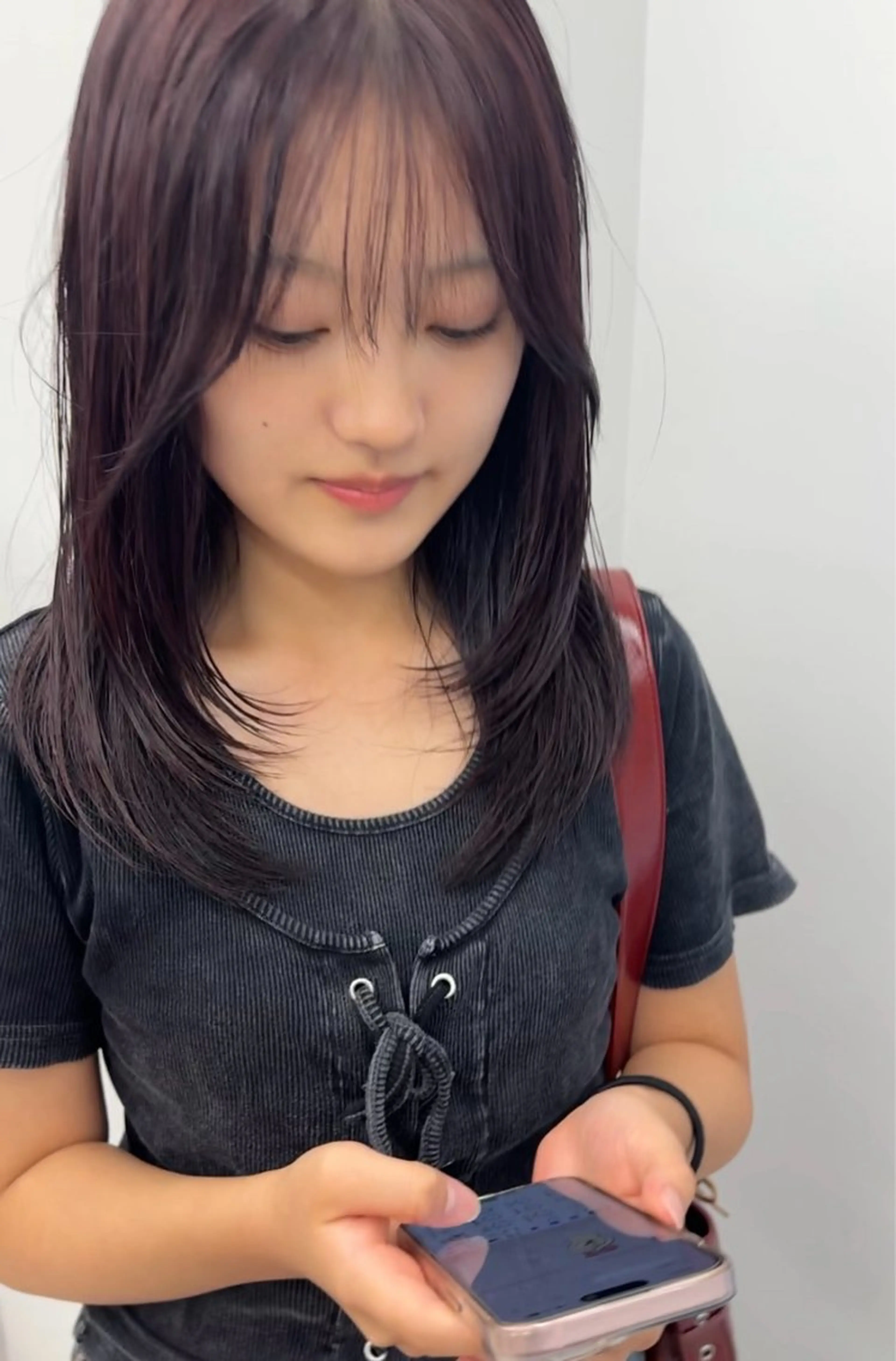 ミディアム ミディアムレイヤー レイヤーカット 田中 叶太のヘアスタイル