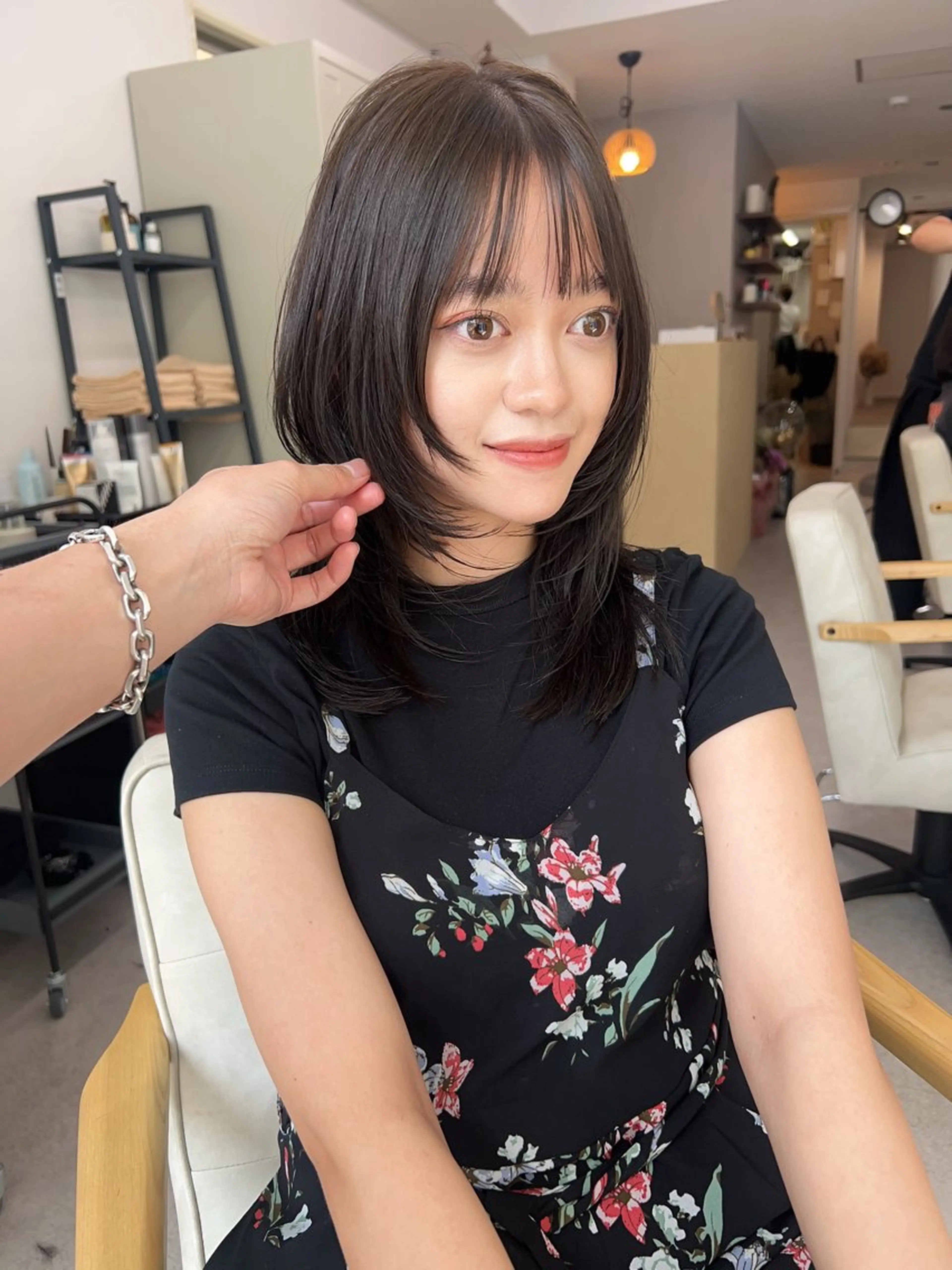 ミディアム カラー カット トリートメント 韓国レイヤー/ハイ トーン/優太のヘアスタイル