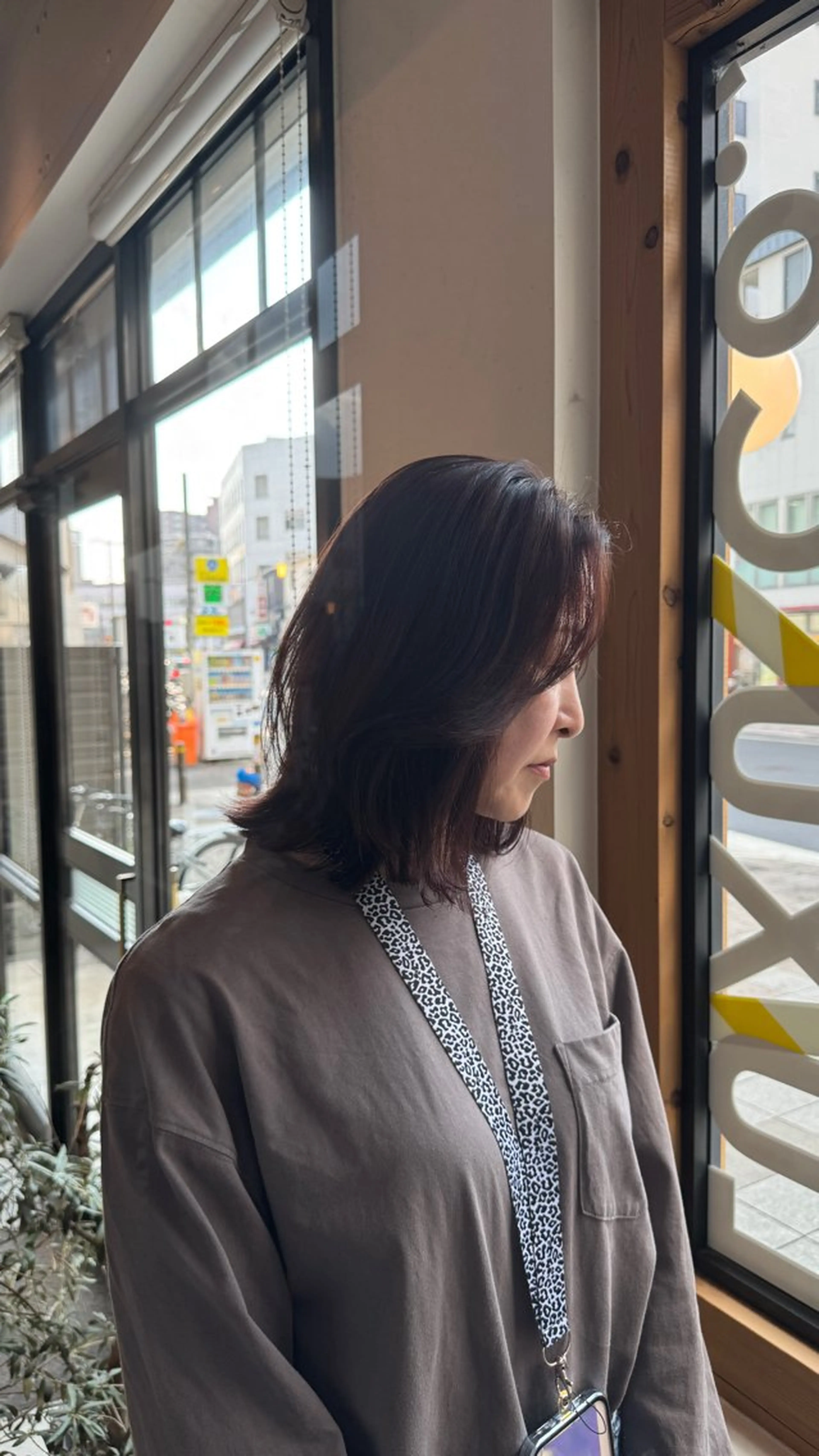 ミディアム カット 透明感カラー/似合 わせカットみく🩶のヘアスタイル