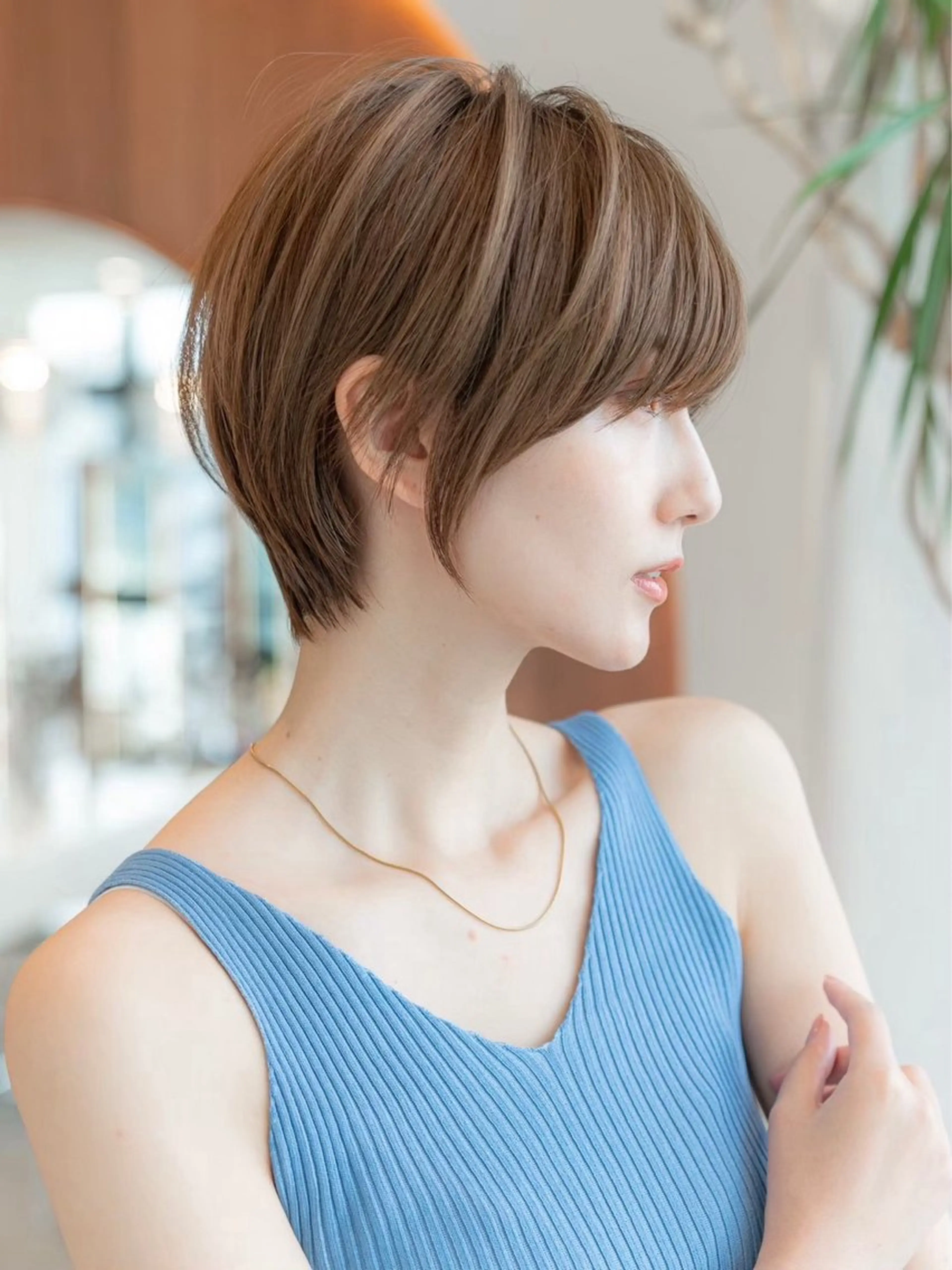 ショート カラー ショートボブ ダブルカラー イルミナカラー ボブ くびれヘア カット ヘアカラー トリートメント 田中航平/渋谷ボブ/ レイヤーボブのヘアスタイル