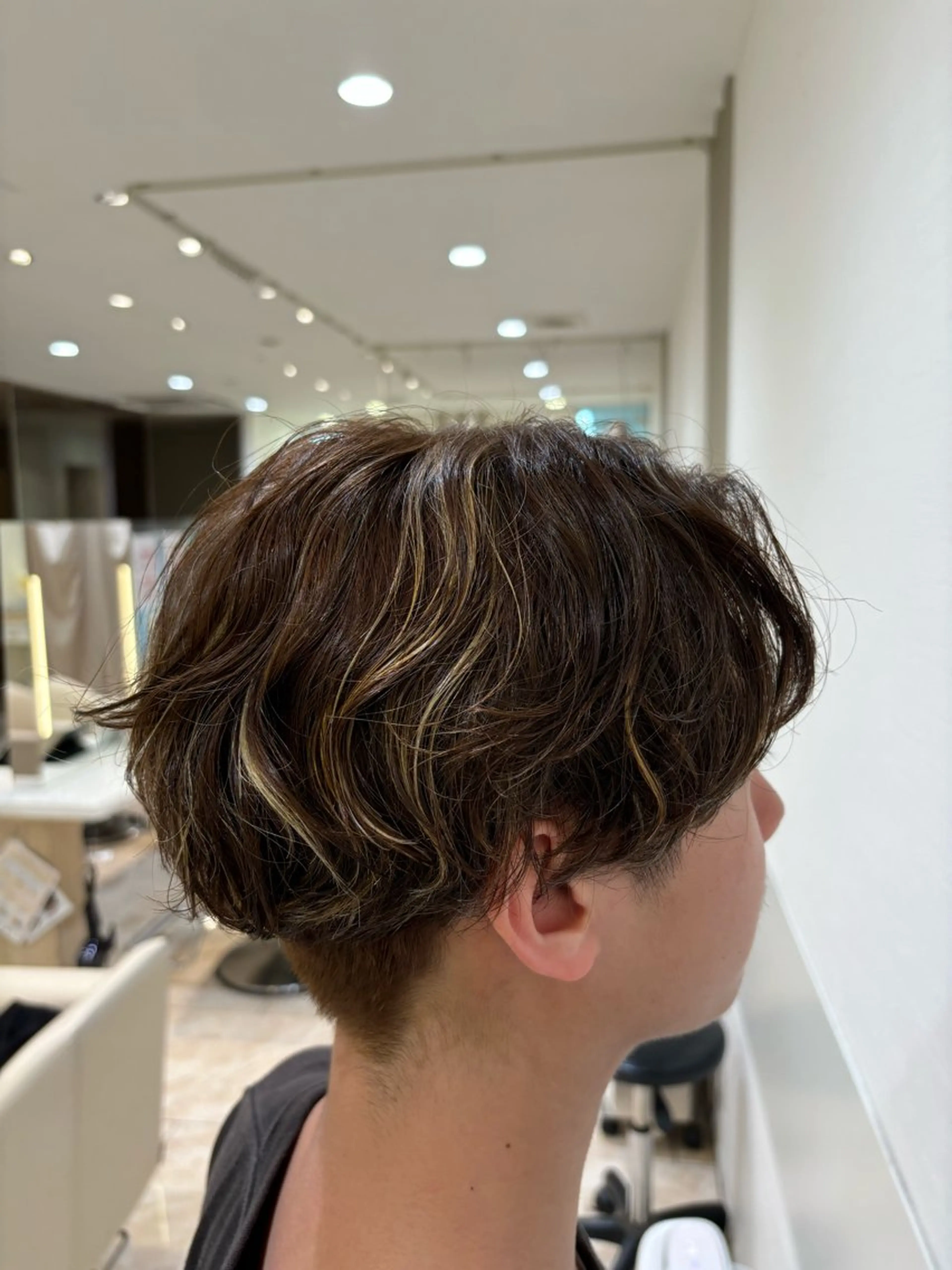 カラー パーマ メンズ 🌼丸みボブ🌼 ショート　柏木結太のヘアスタイル