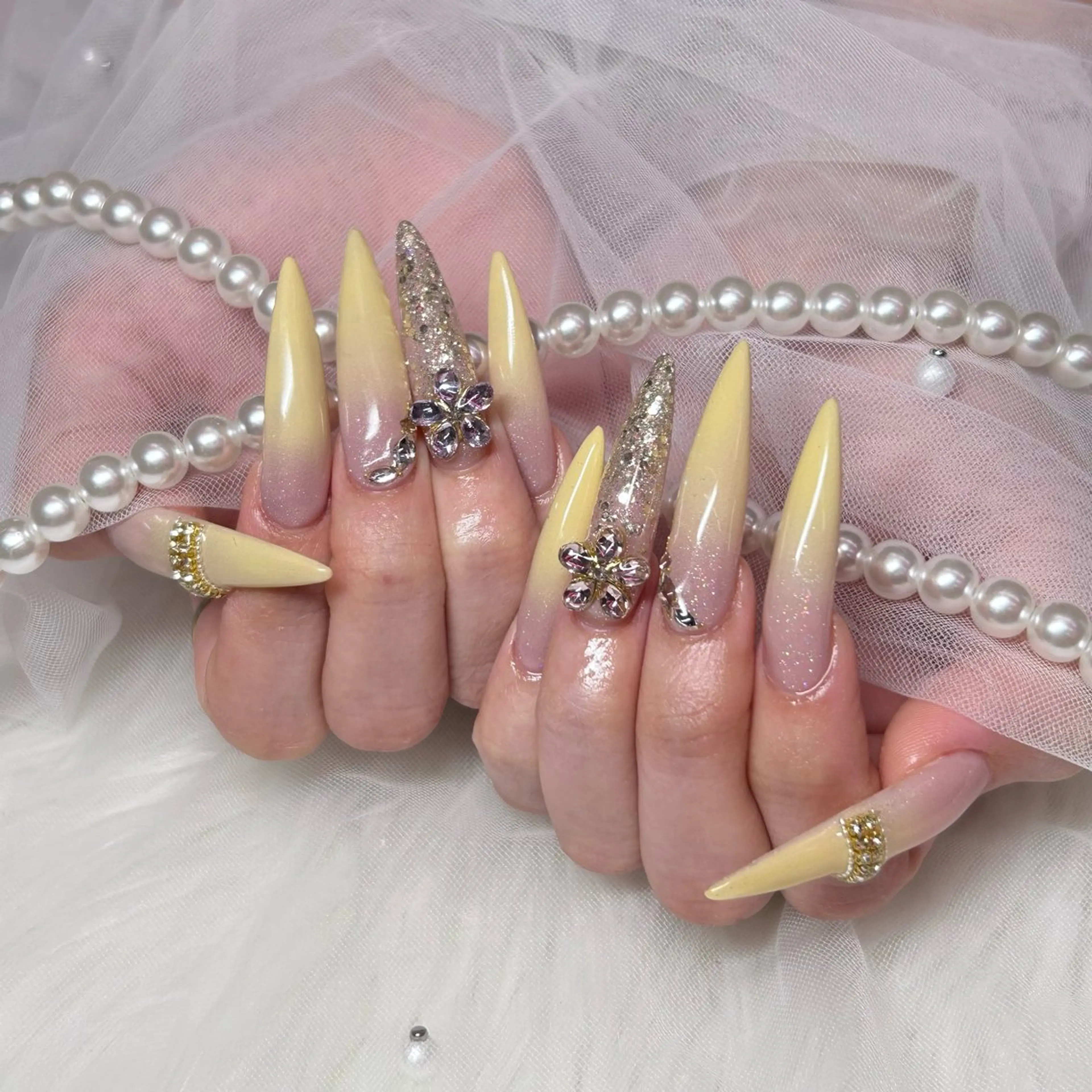 ネイル ロングネイル 🎀WOLTOKYO 池袋🎀hinataのネイルデザイン