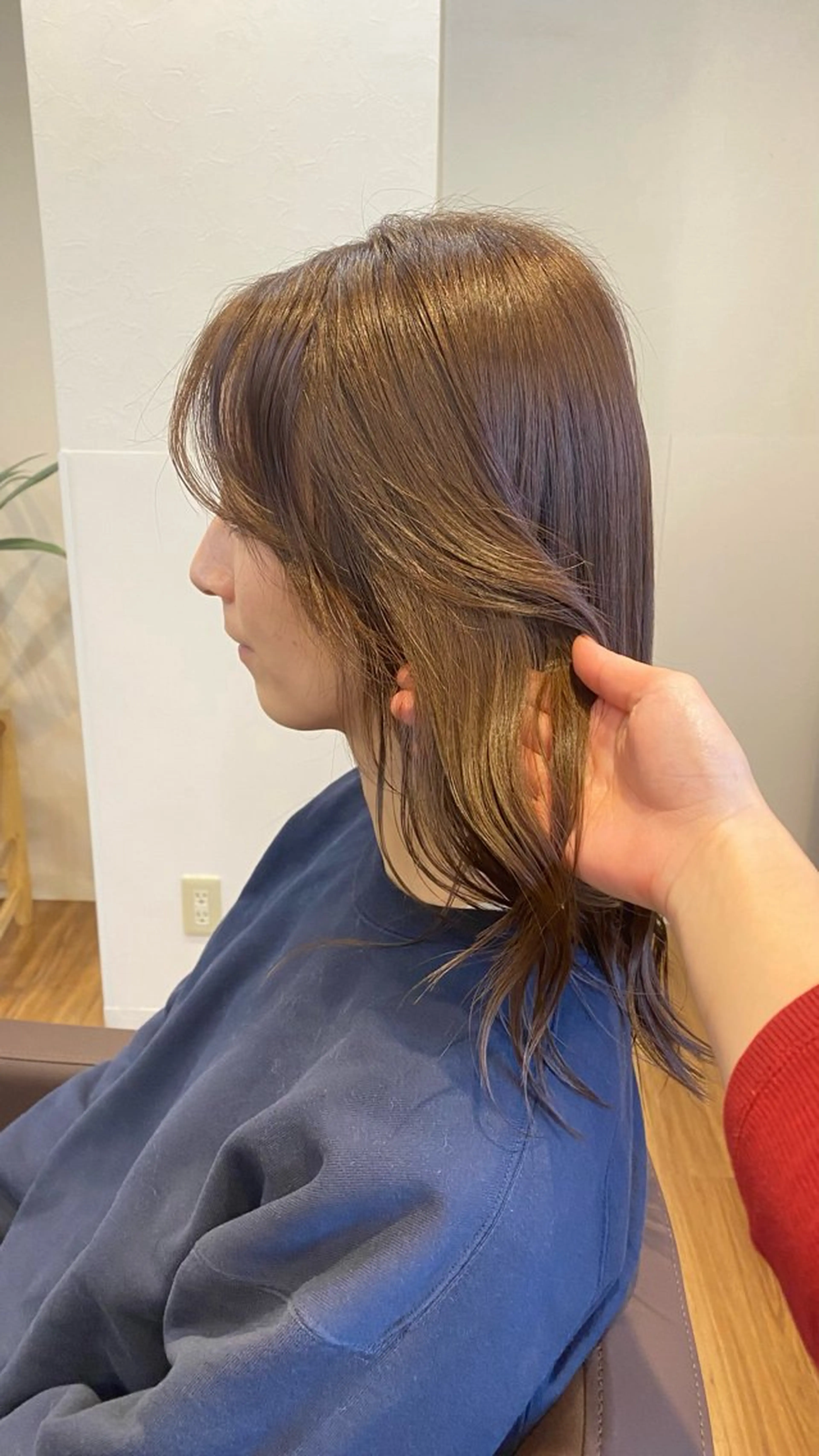 ミディアム カラー 🍑透明感艶カラー 🍑/momoのヘアスタイル