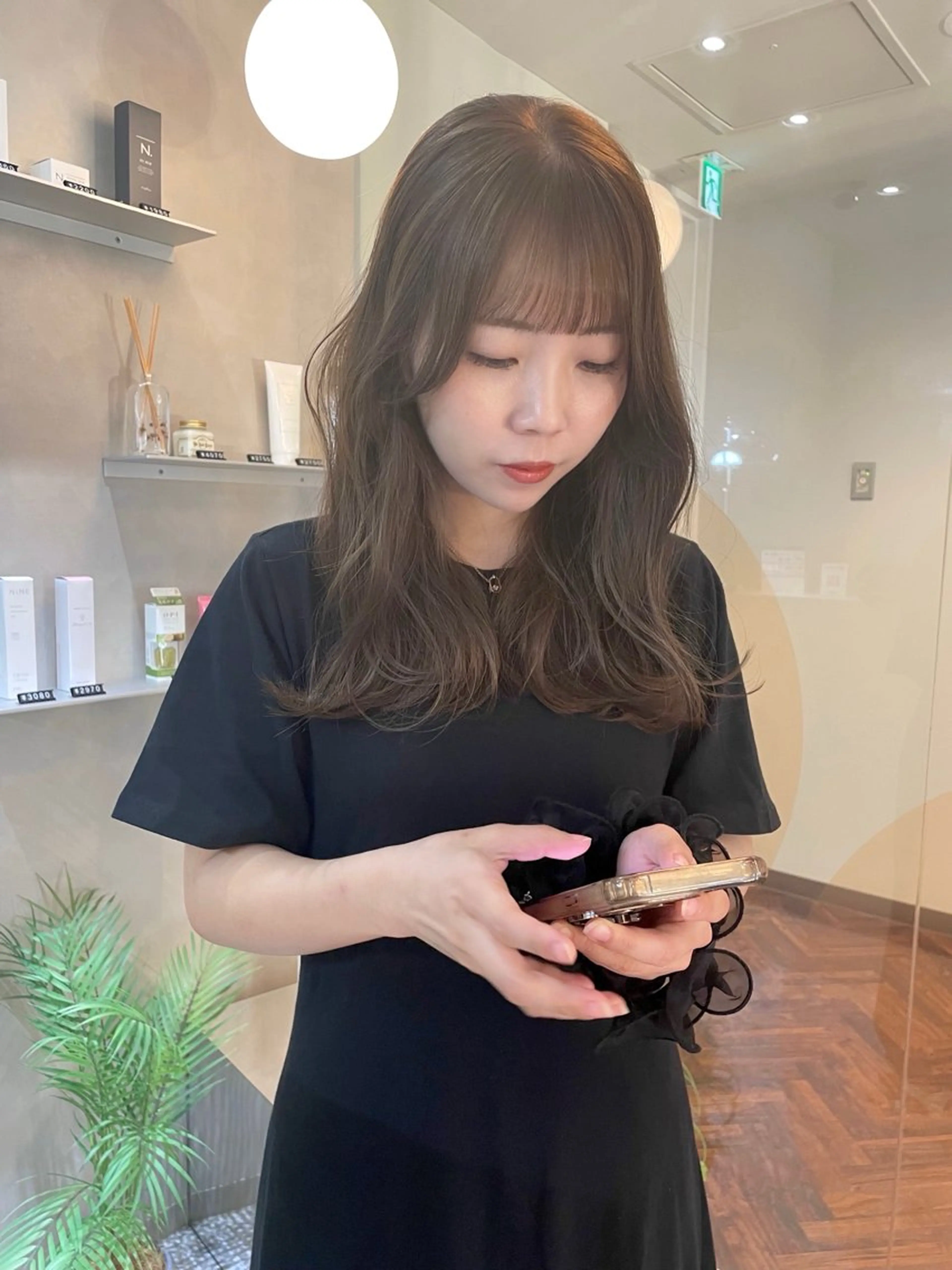 ロング カラー ベージュカラー カット ヘアカラー トリートメント ボブ/透明感カラー/ 赤み消し/miyaのヘアスタイル