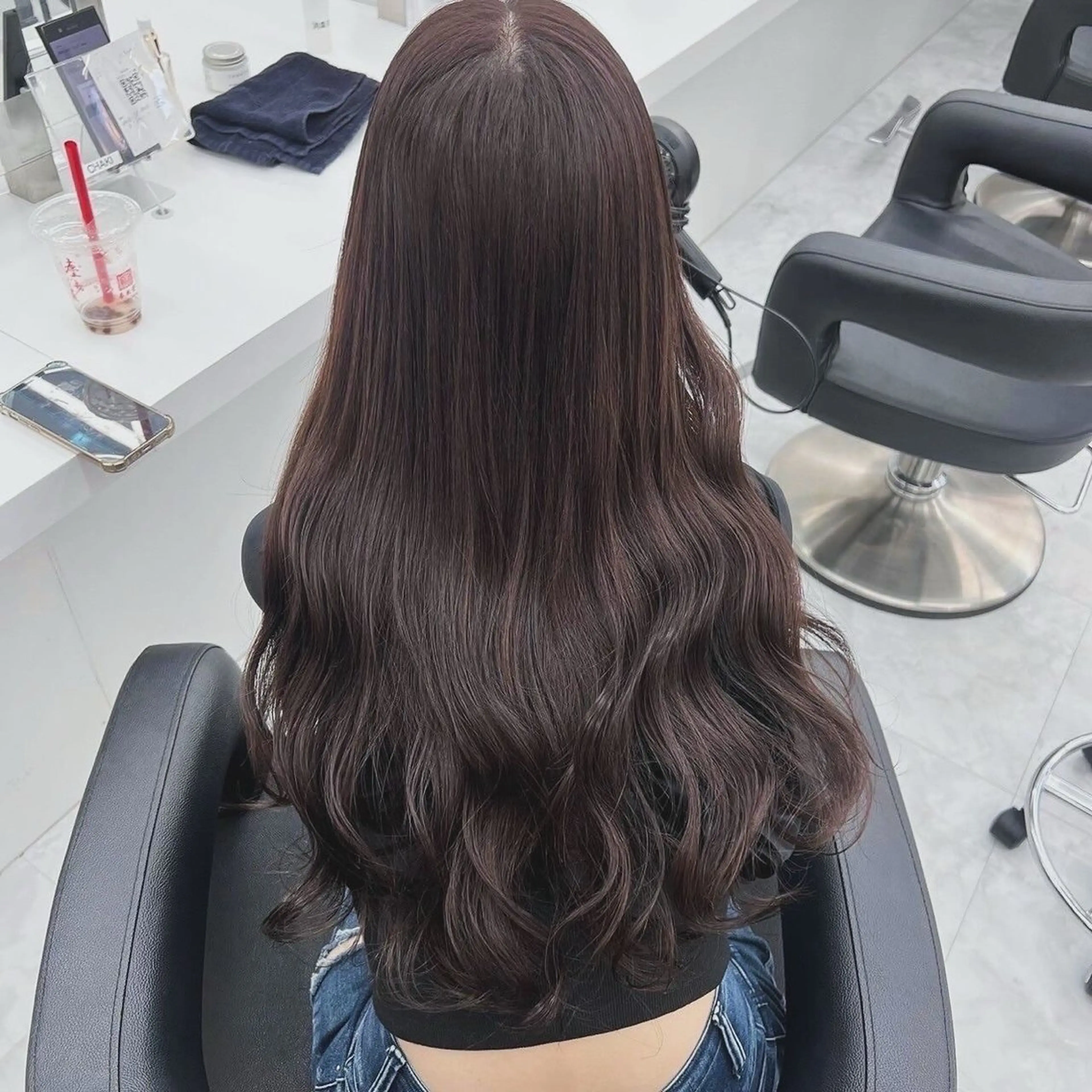 カラー 黒髪 カット ヘアカラー トリートメント 🎀ツヤ髪✖︎ 暖色🎀RYUKAのヘアスタイル