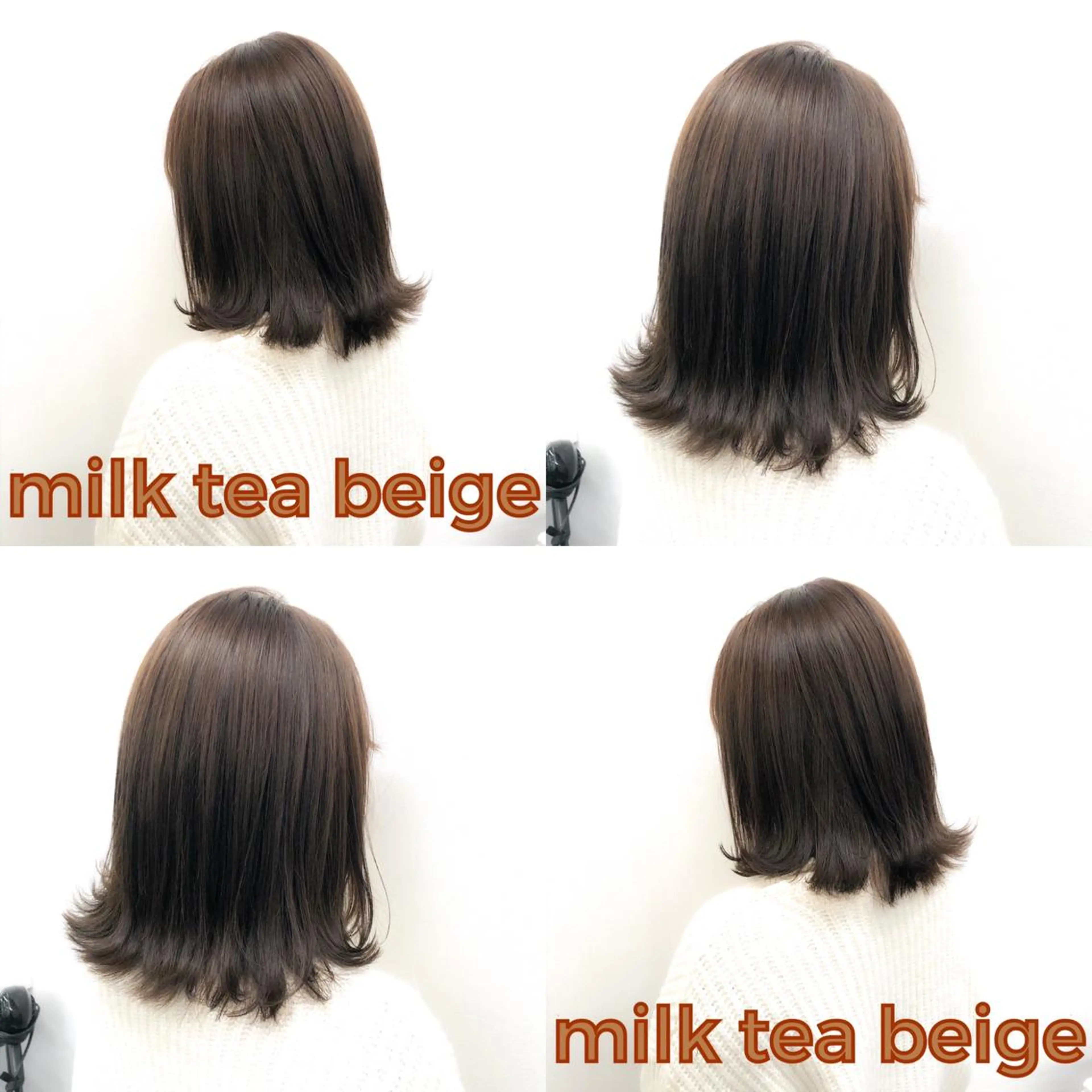 ミディアム カット ヘアカラー ハイトーン×レイヤー カットTAKUMIのヘアスタイル