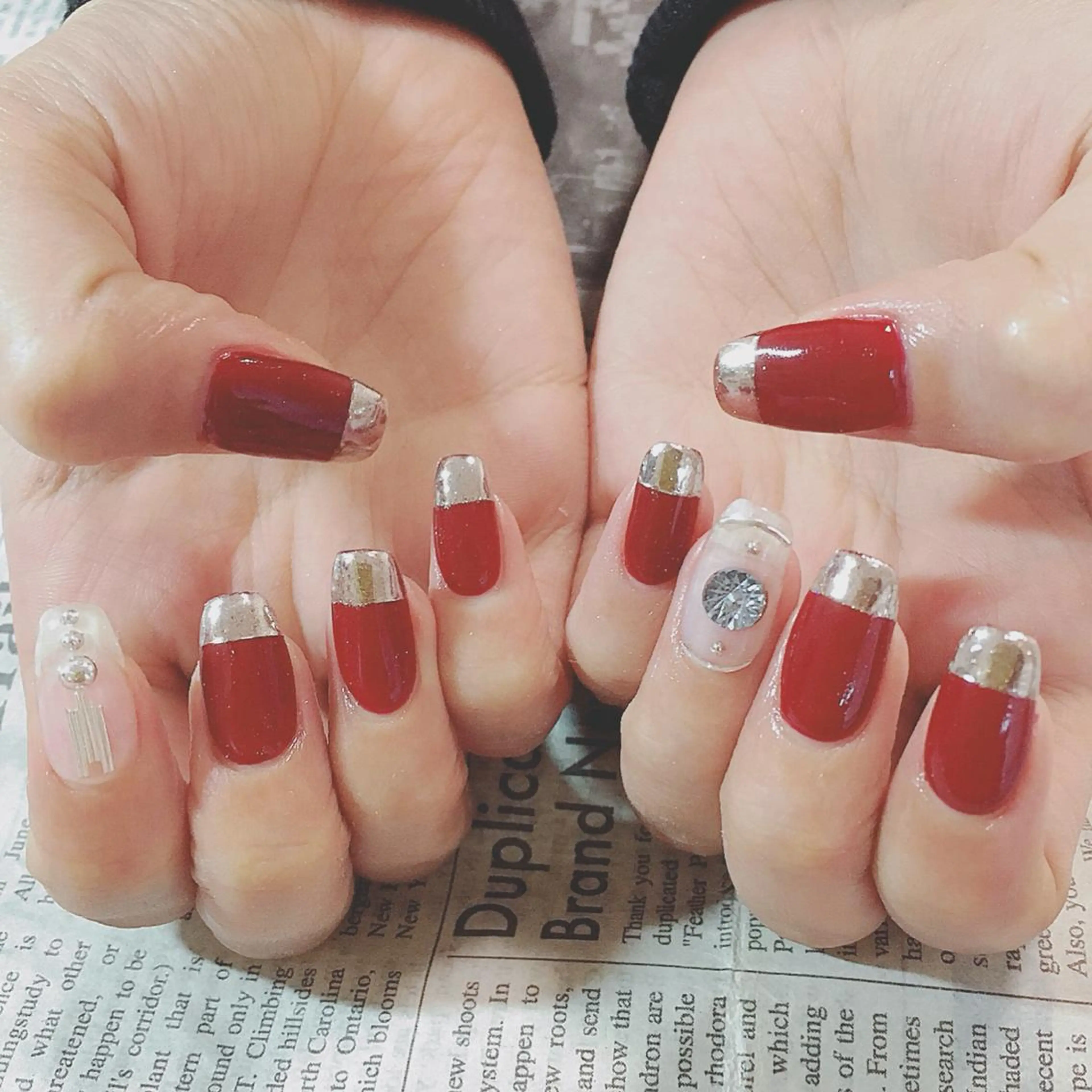 ネイル ミラーネイル ハンドネイル ハンドケア 森山 舞のネイルデザイン