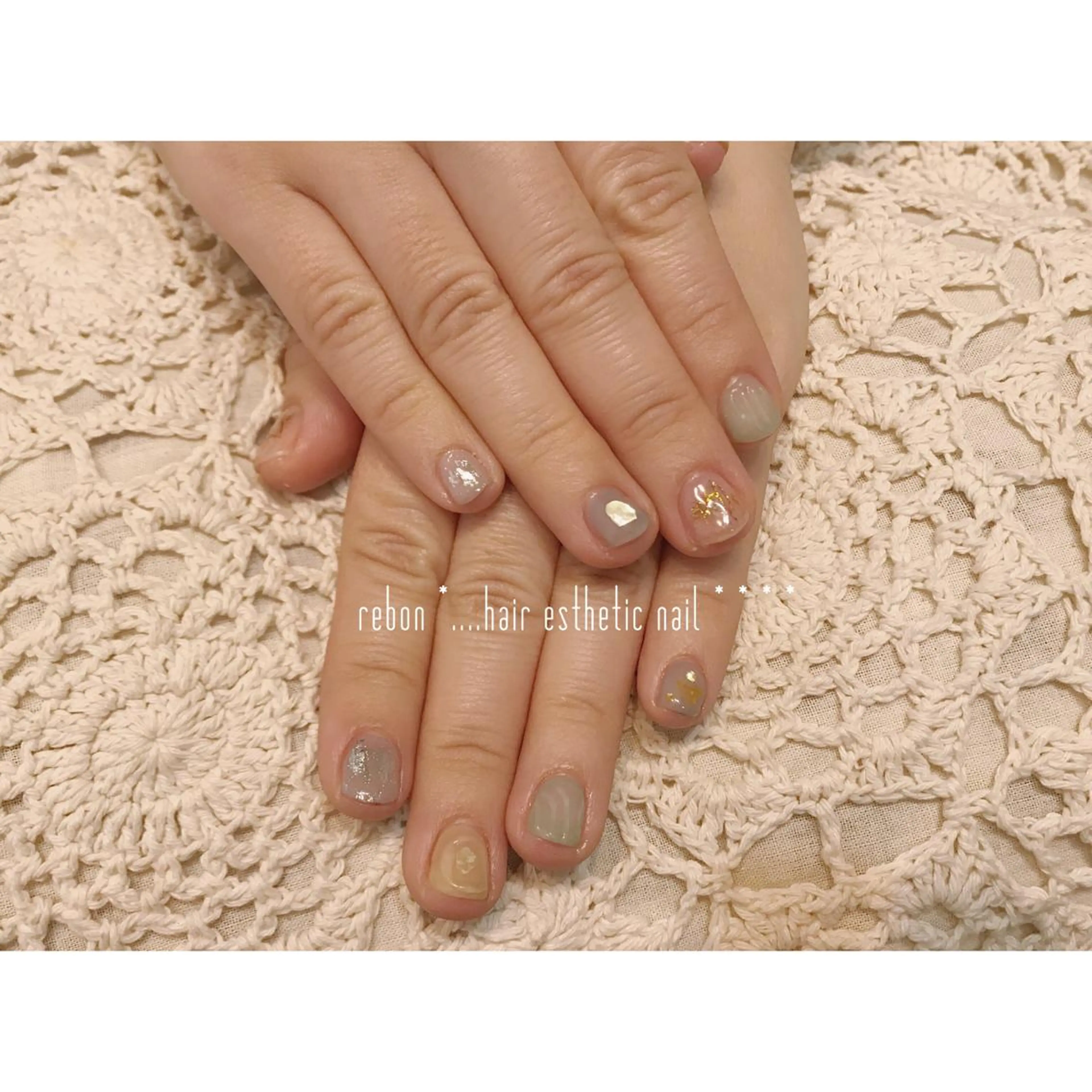 ネイル ハンドネイル フットネイル rebon＊ natsukiのネイルデザイン