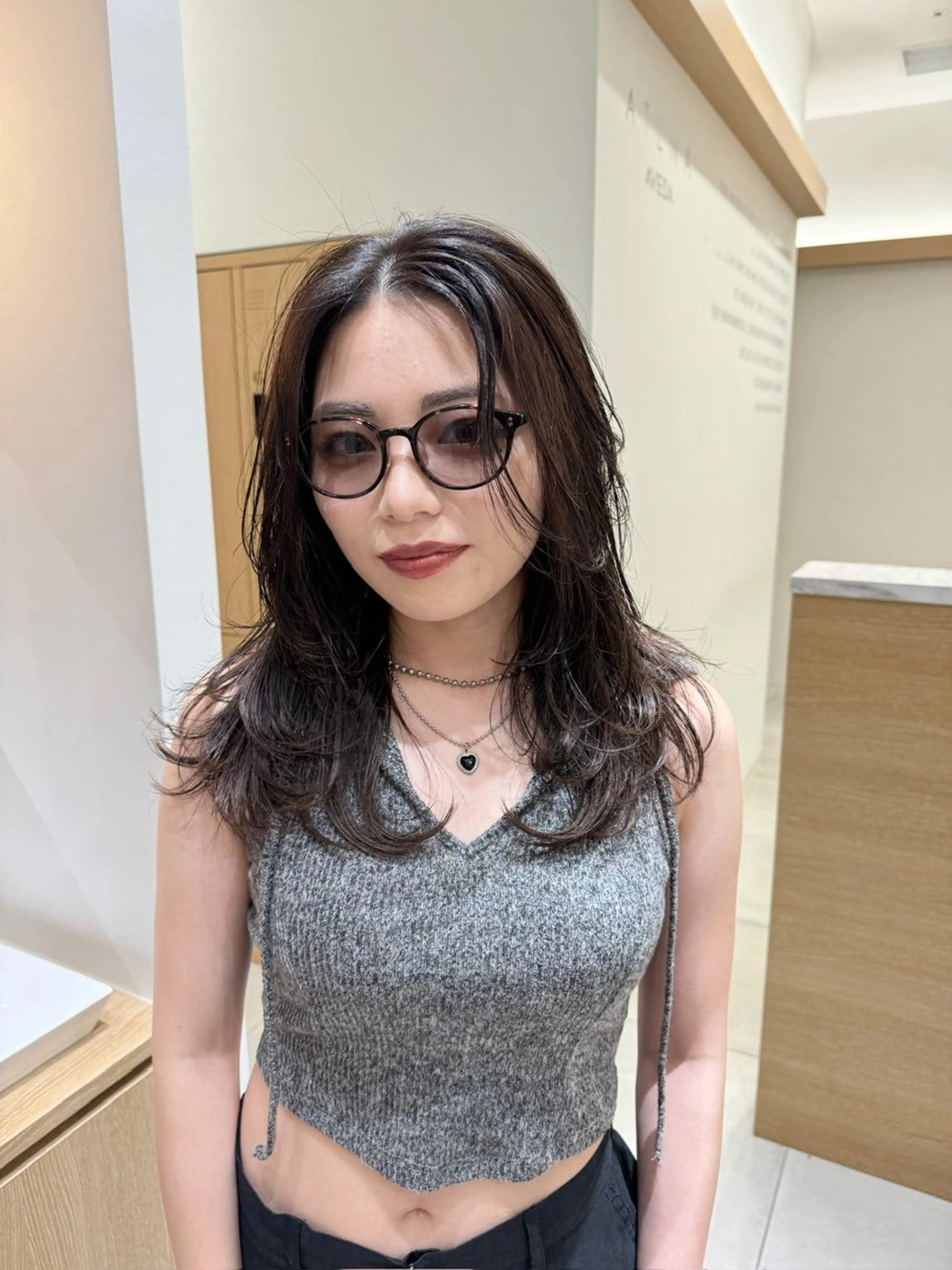 ロング レイヤーカット ATENA AVEDA所属・sayaka / ショートカットのヘアスタイル