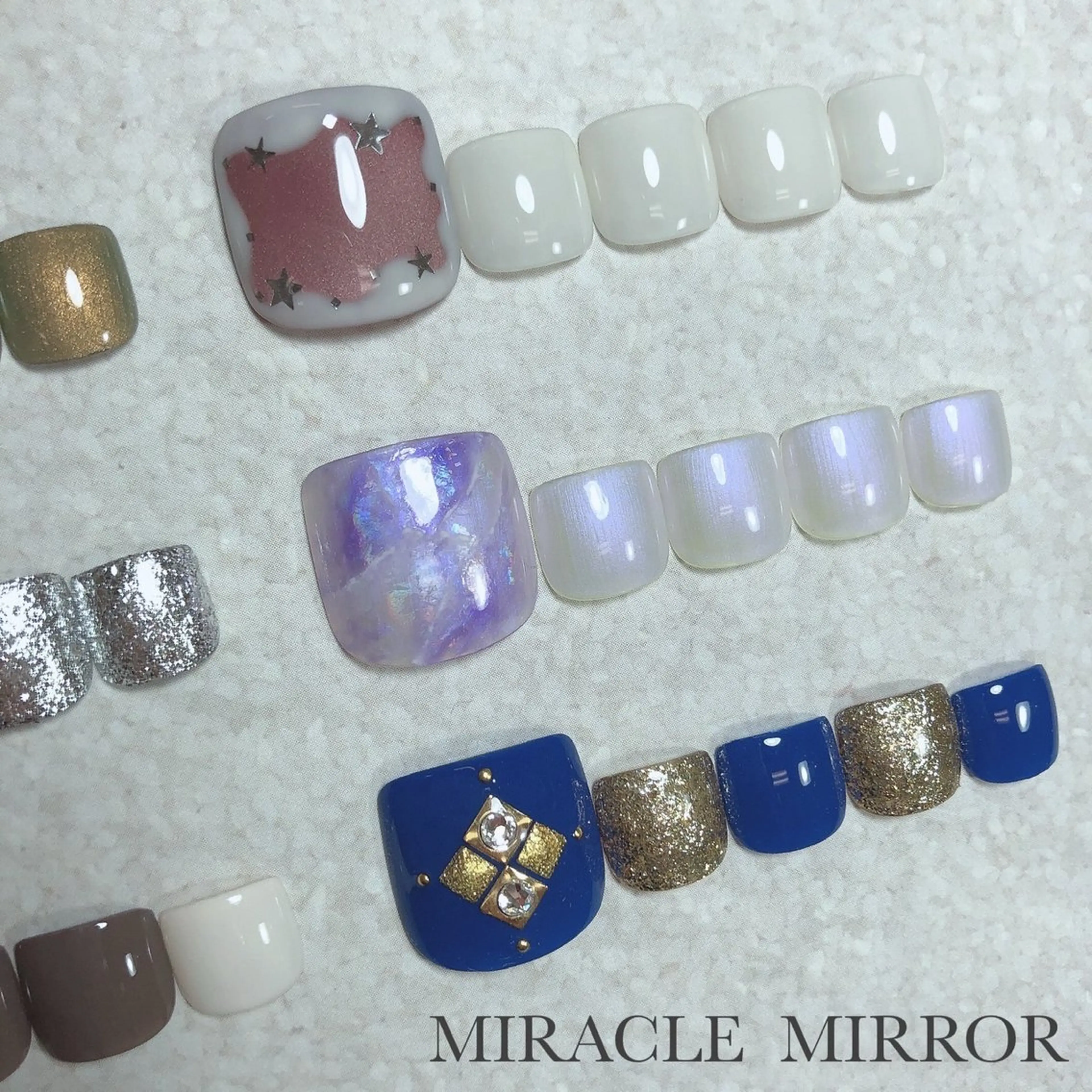 ネイル フットネイル ミラクルミラー 町野のネイルデザイン