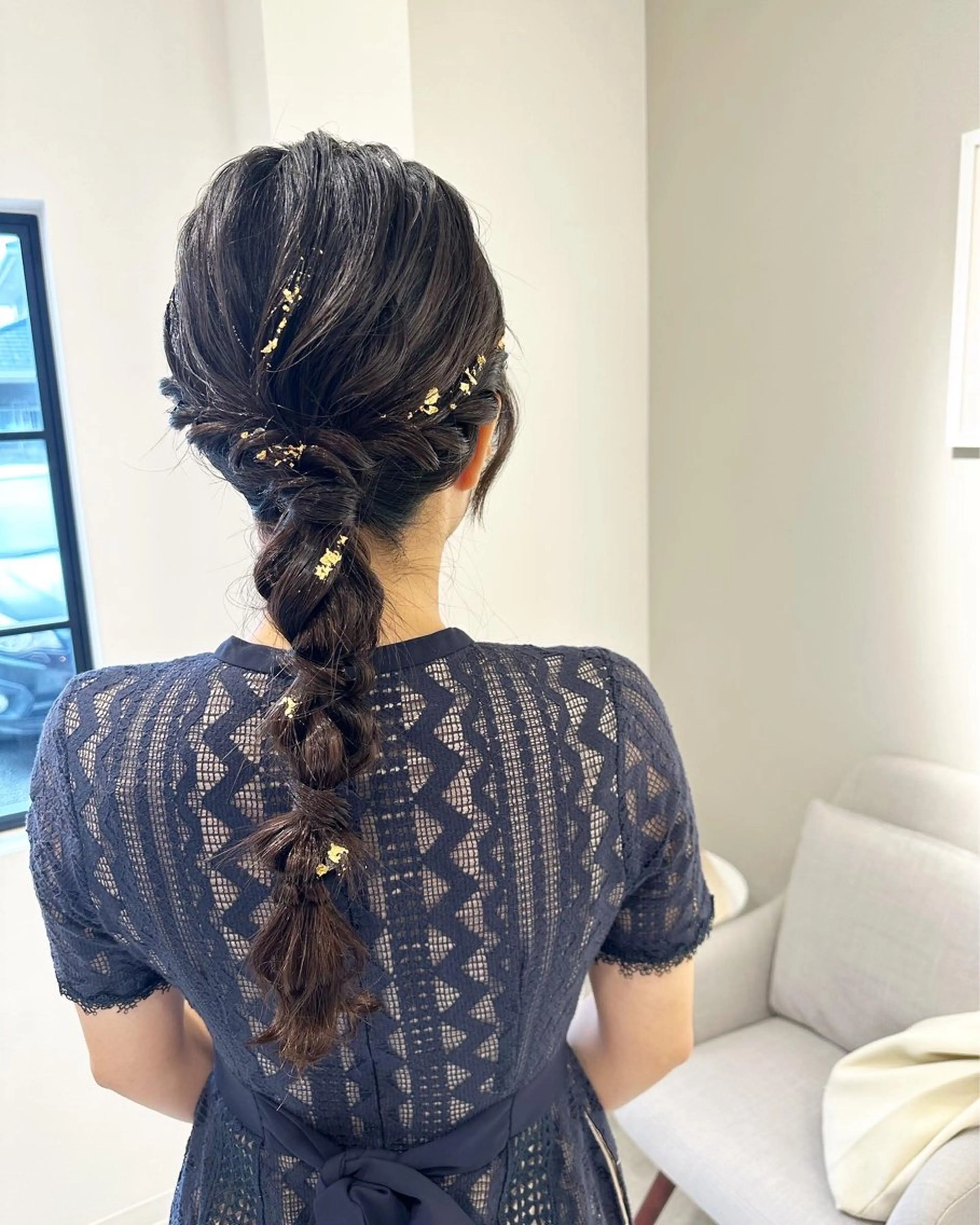 ロング ヘアアレンジ ヘアセット 荒木 ひろかのヘアスタイル