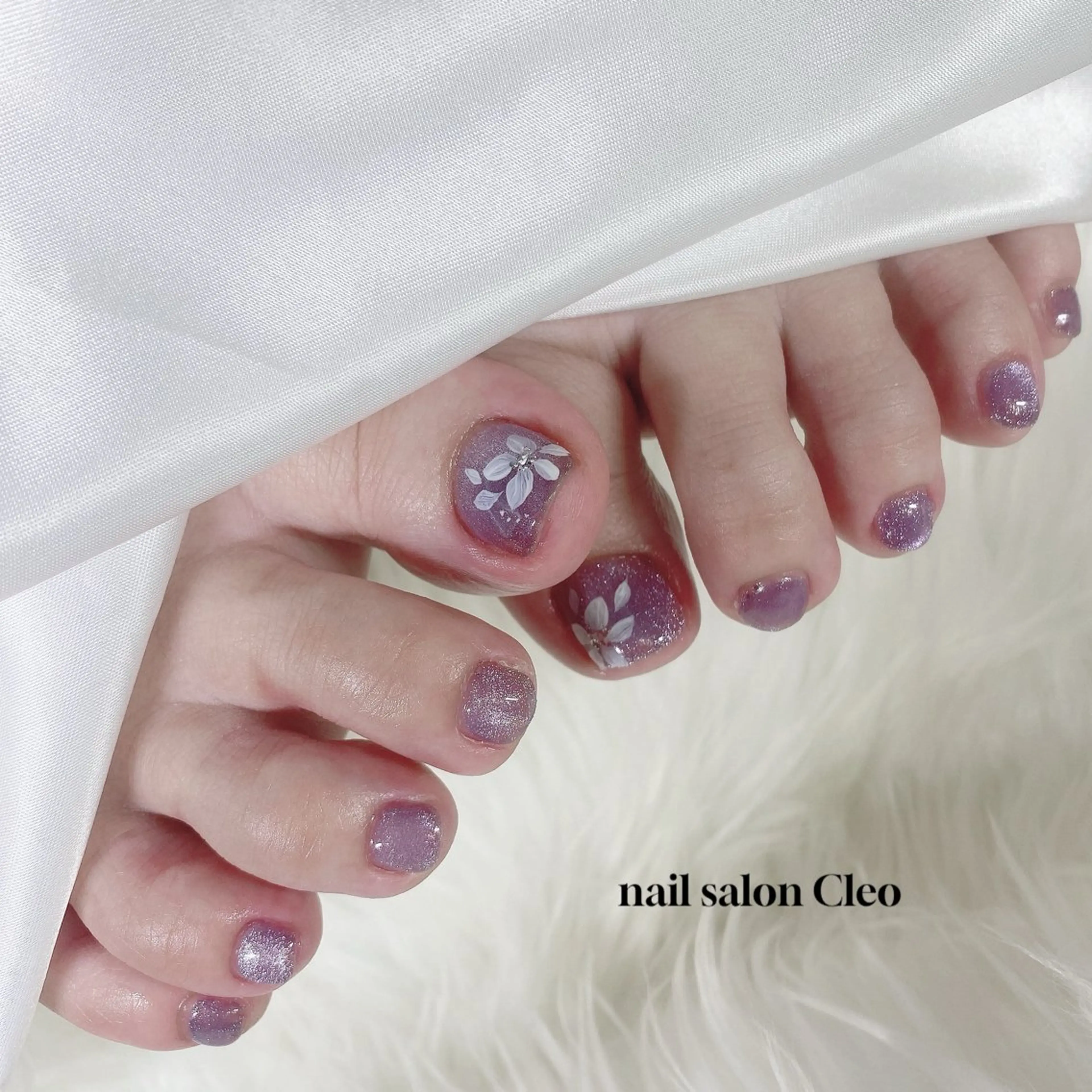 ネイル アートネイル フットネイル ワンカラーネイル Cleo クレオのネイルデザイン